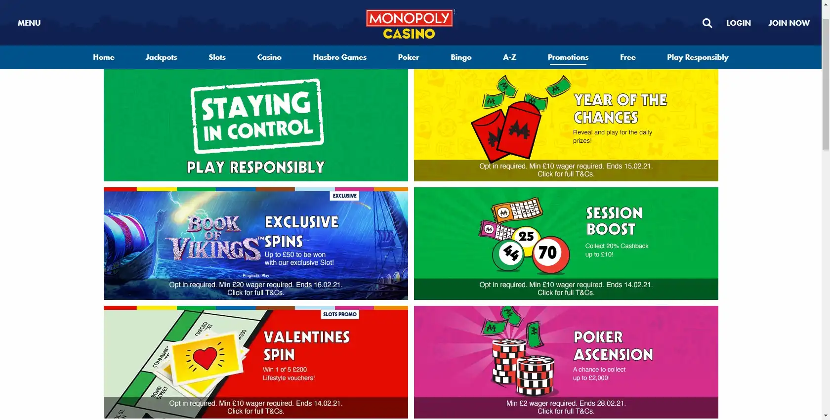 Monopoly Casino No Deposit Bonus
