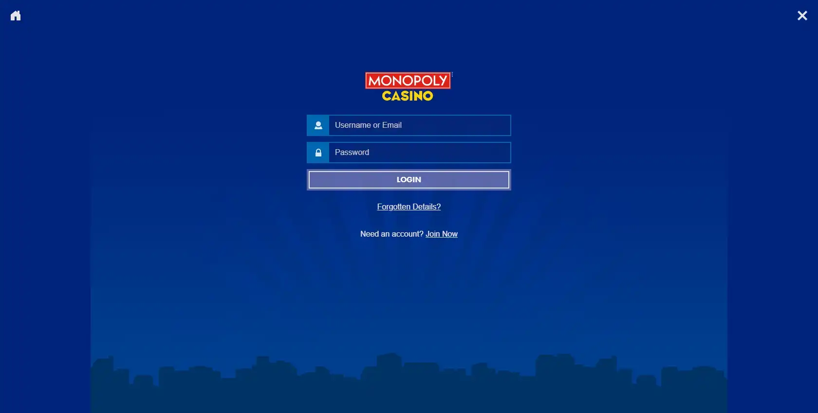 Monopoly Casino Login