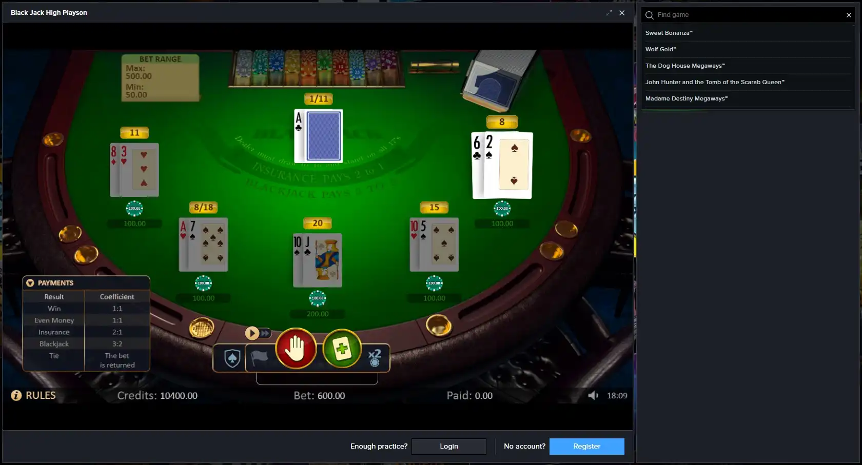 Mozzart Casino Slots