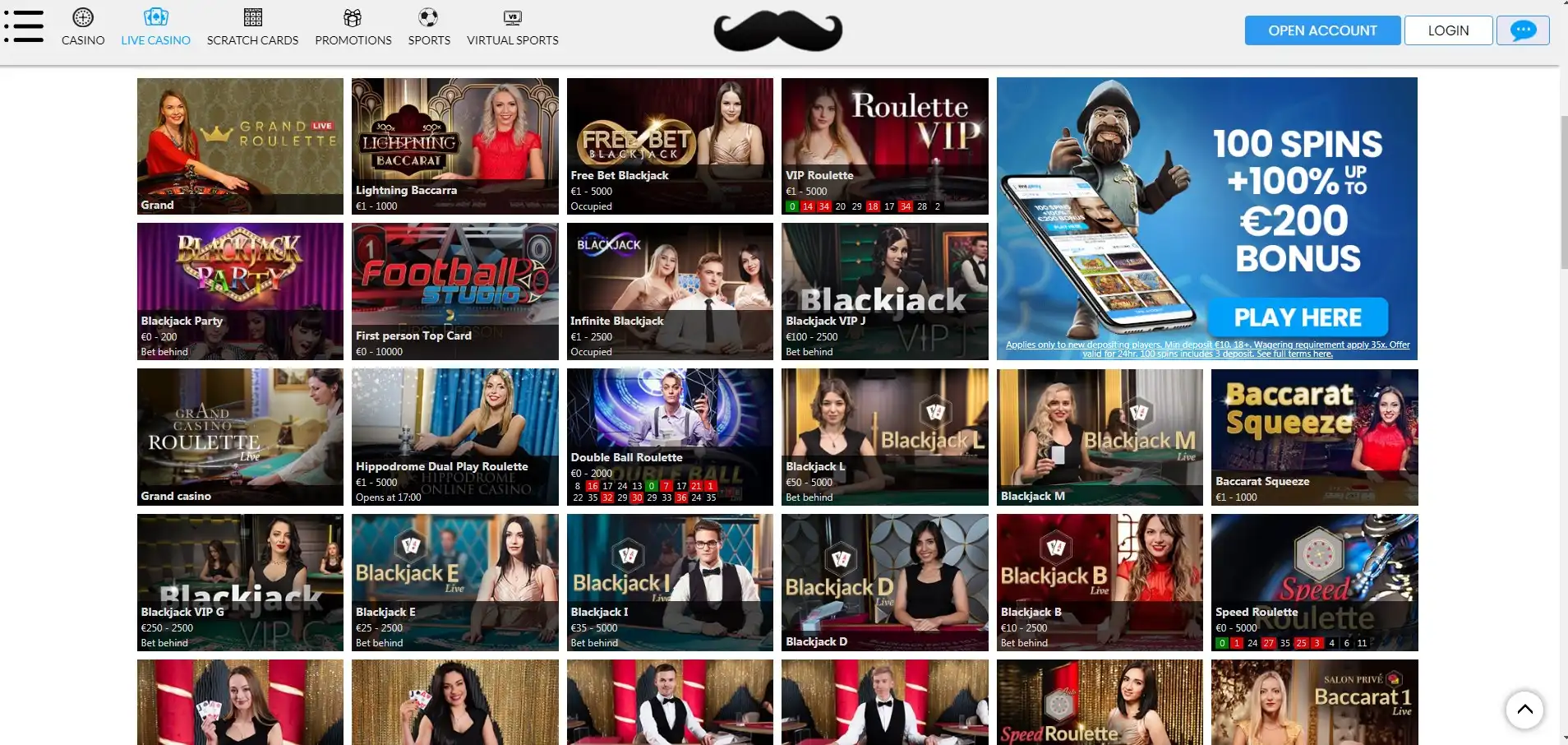 Mr Play Casino Live Dealer Games