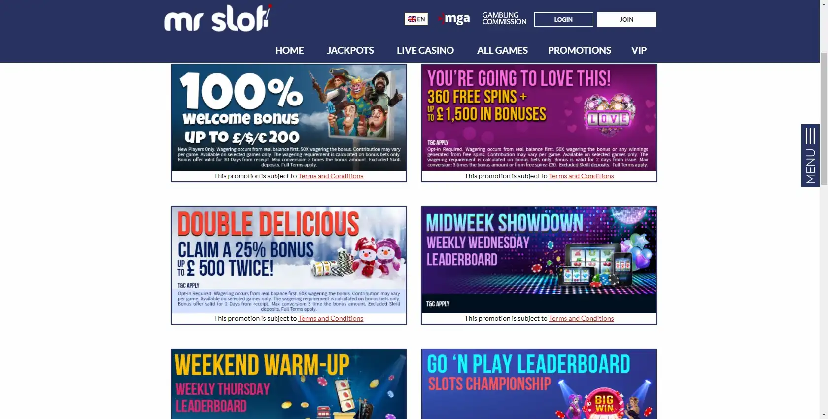 Mr Slot Casino No Deposit Bonus