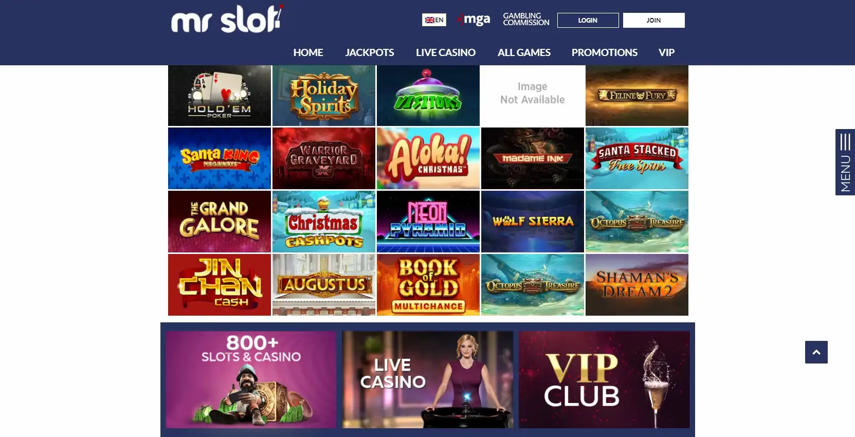 Mr Slot Casino Games
