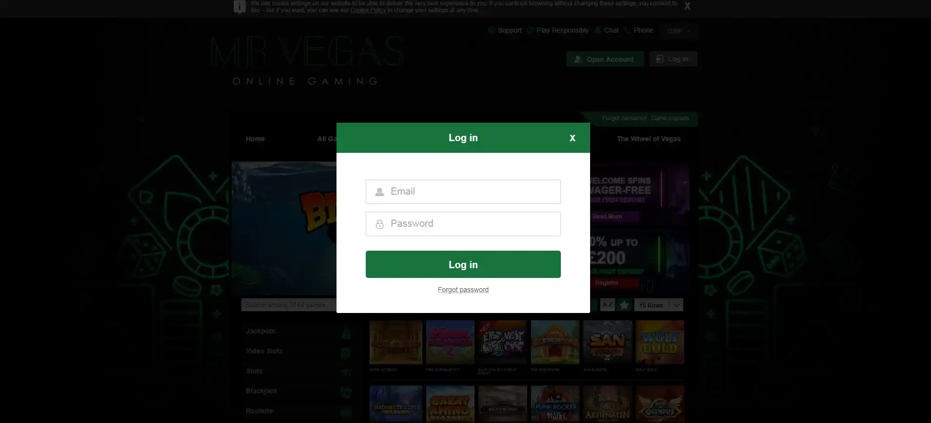 Mr Vegas Casino Login
