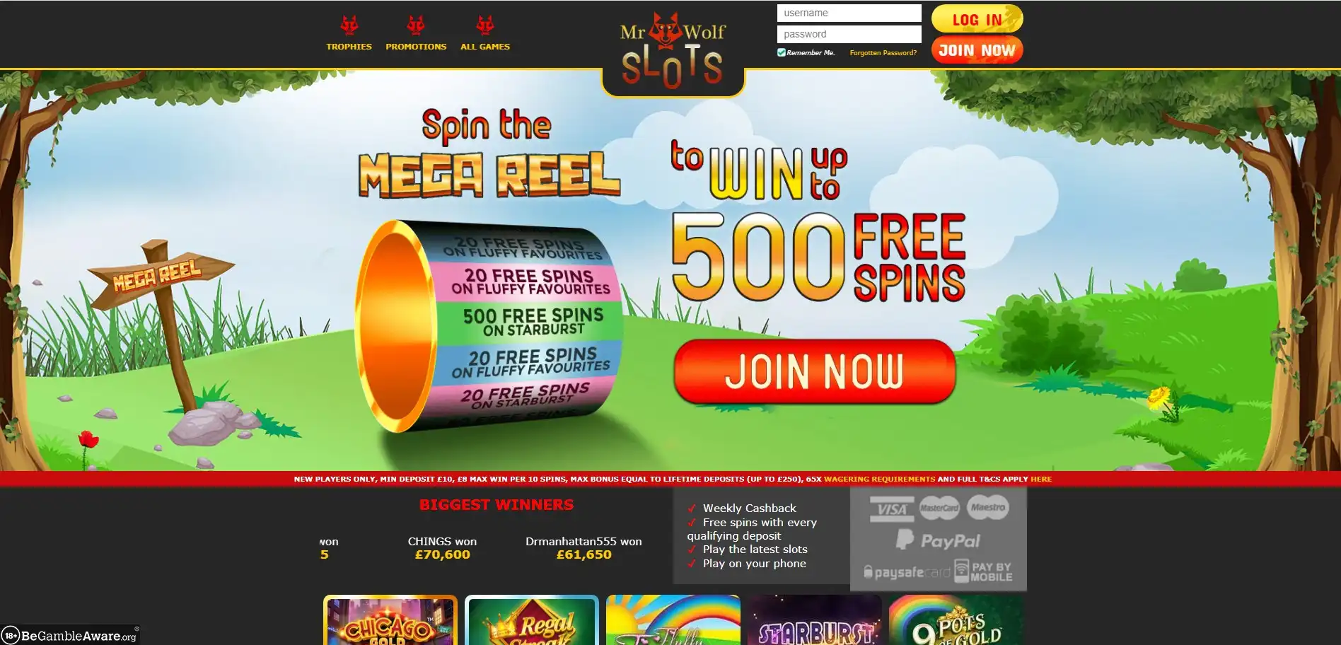 Mr Wolf Slots Casino Login
