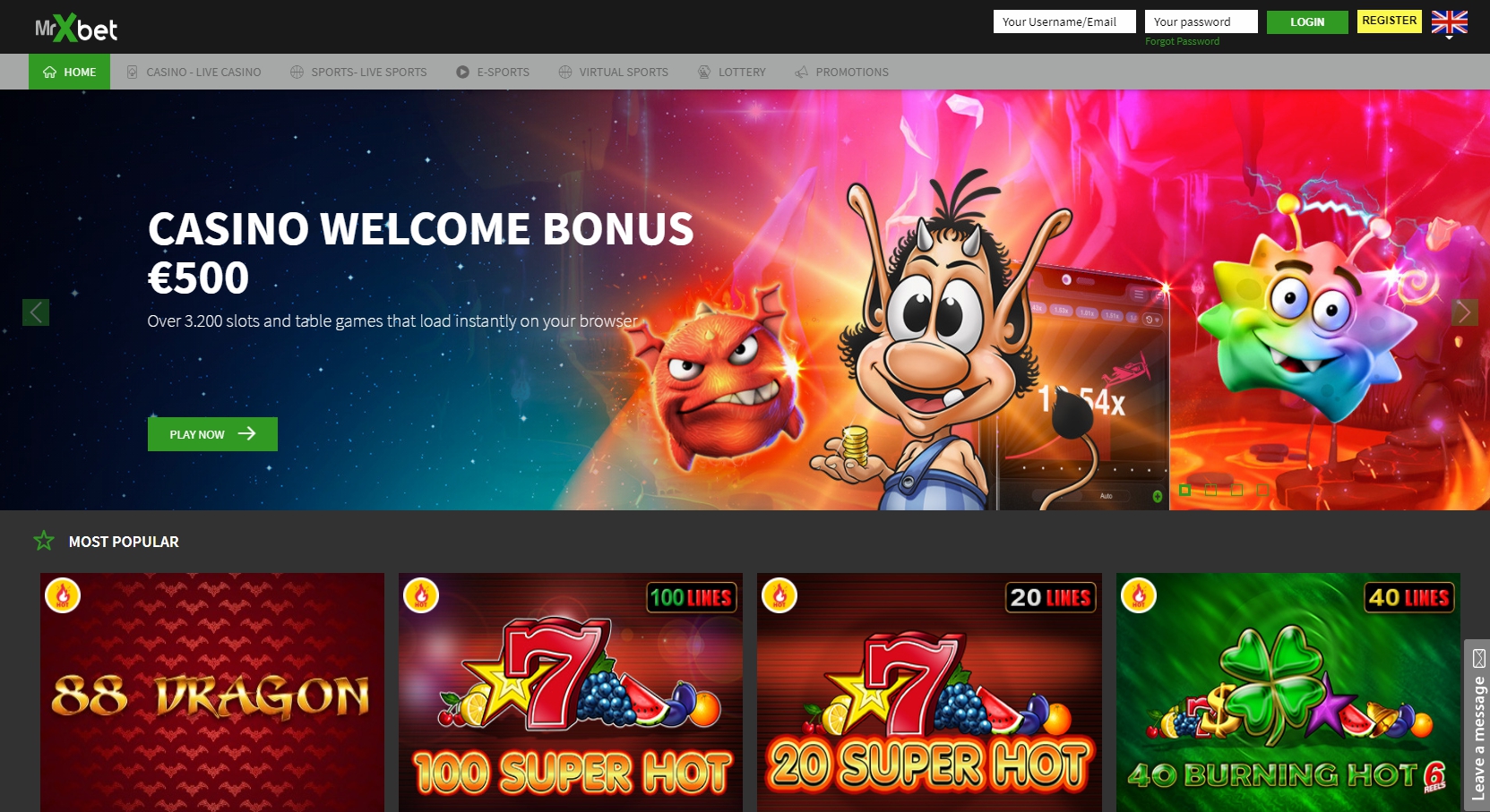 Mr X Bet Casino Review