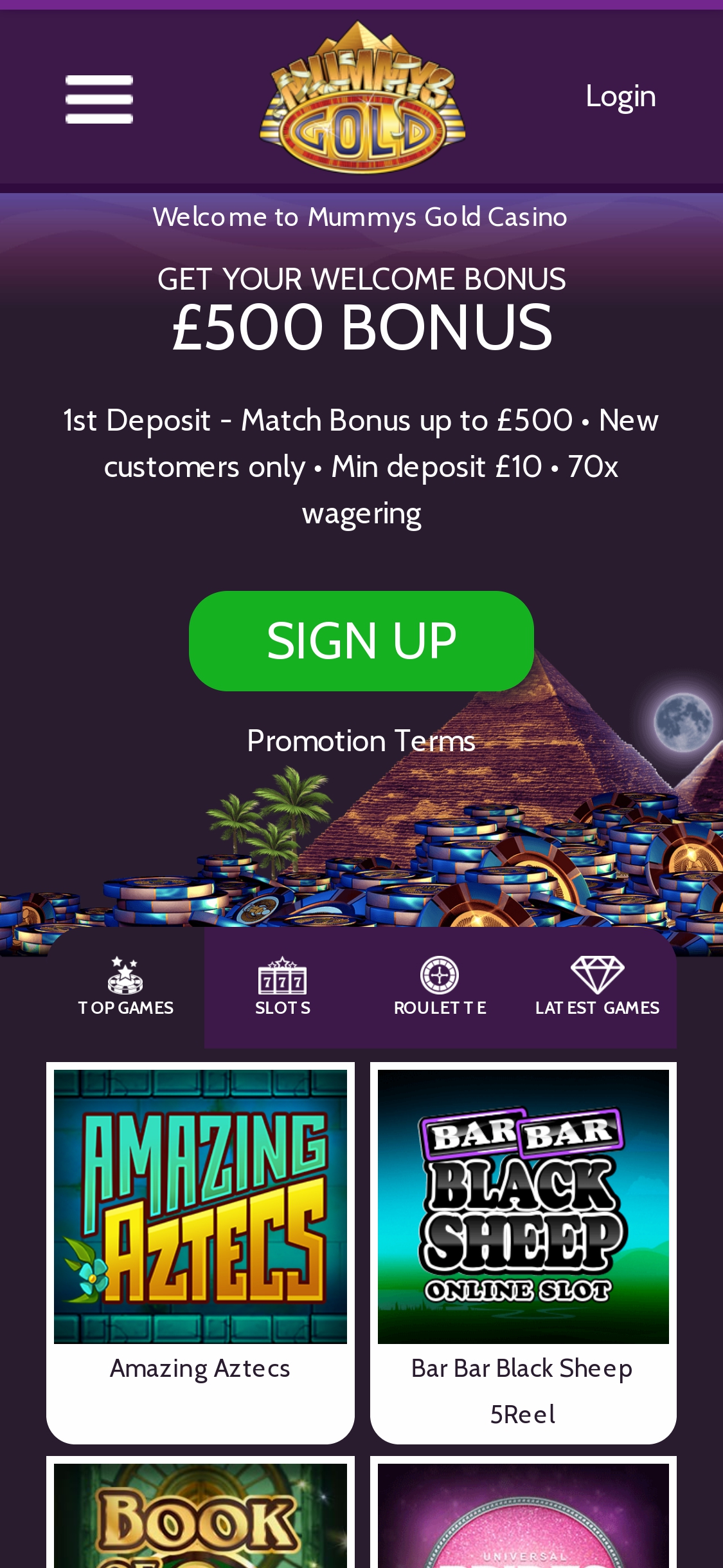 Mummys Gold Casino Mobile Review