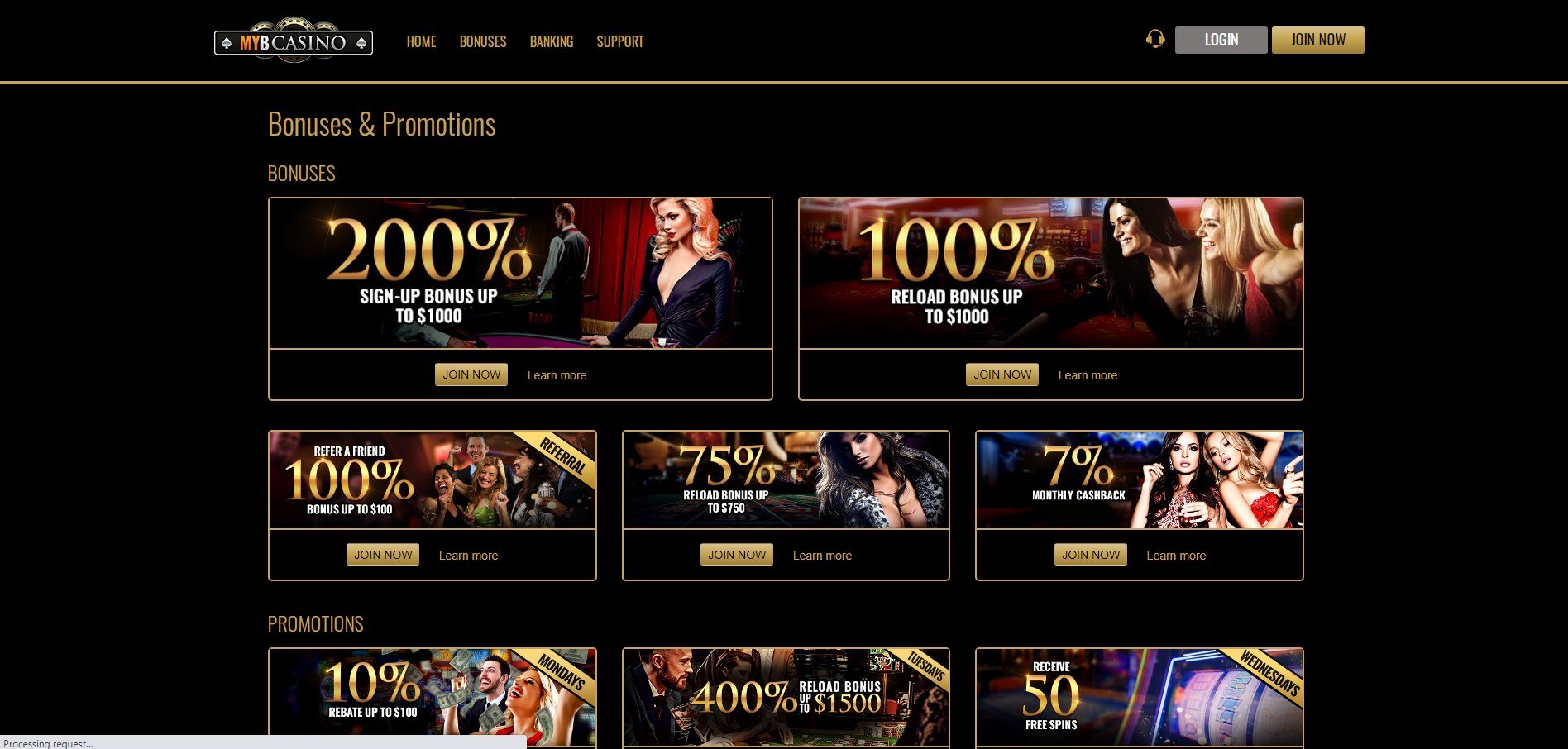 MYB Casino No Deposit Bonus