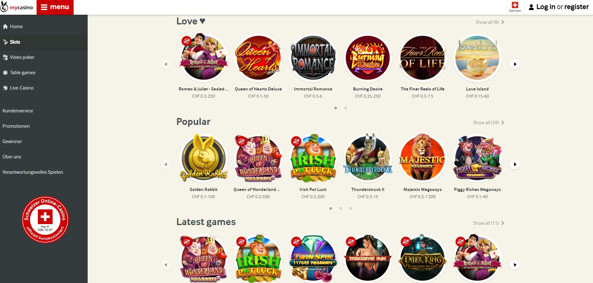 mycasino Games