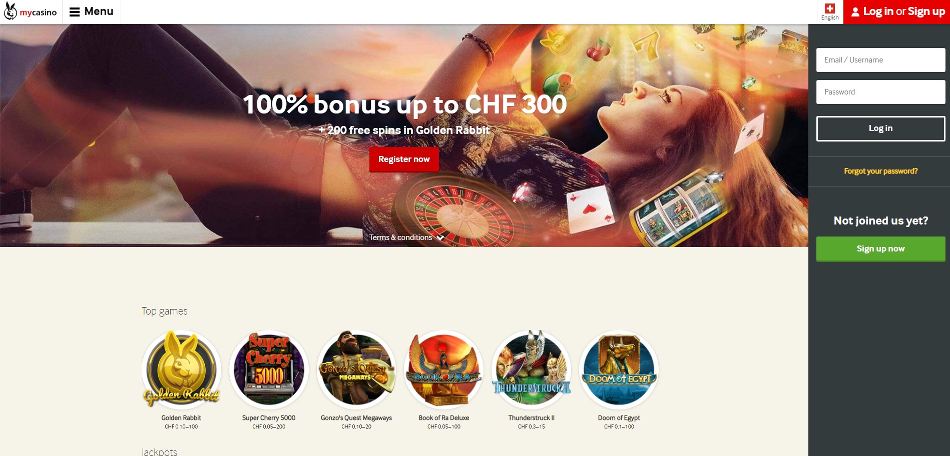 mycasino Login