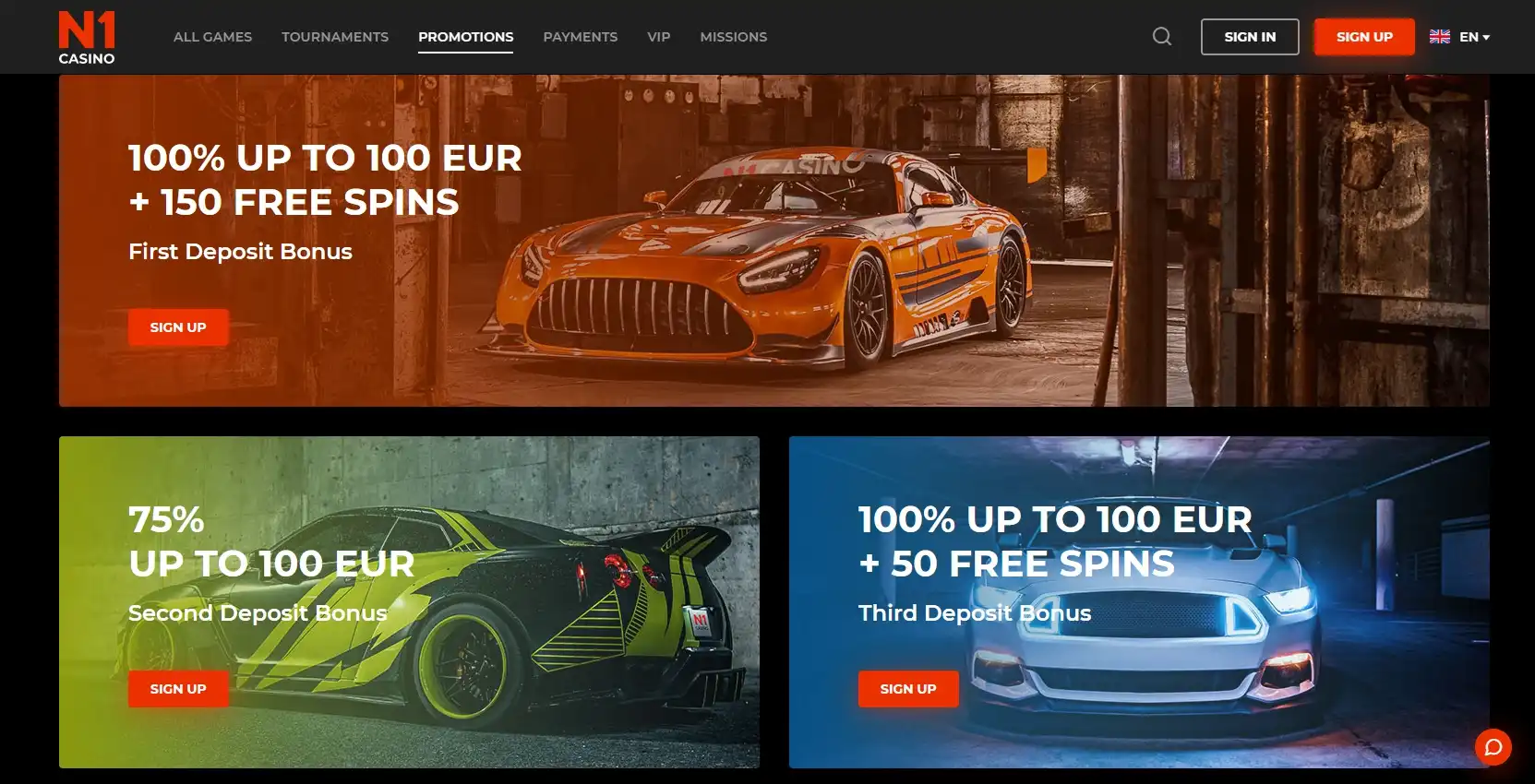 N1 Casino No Deposit Bonus