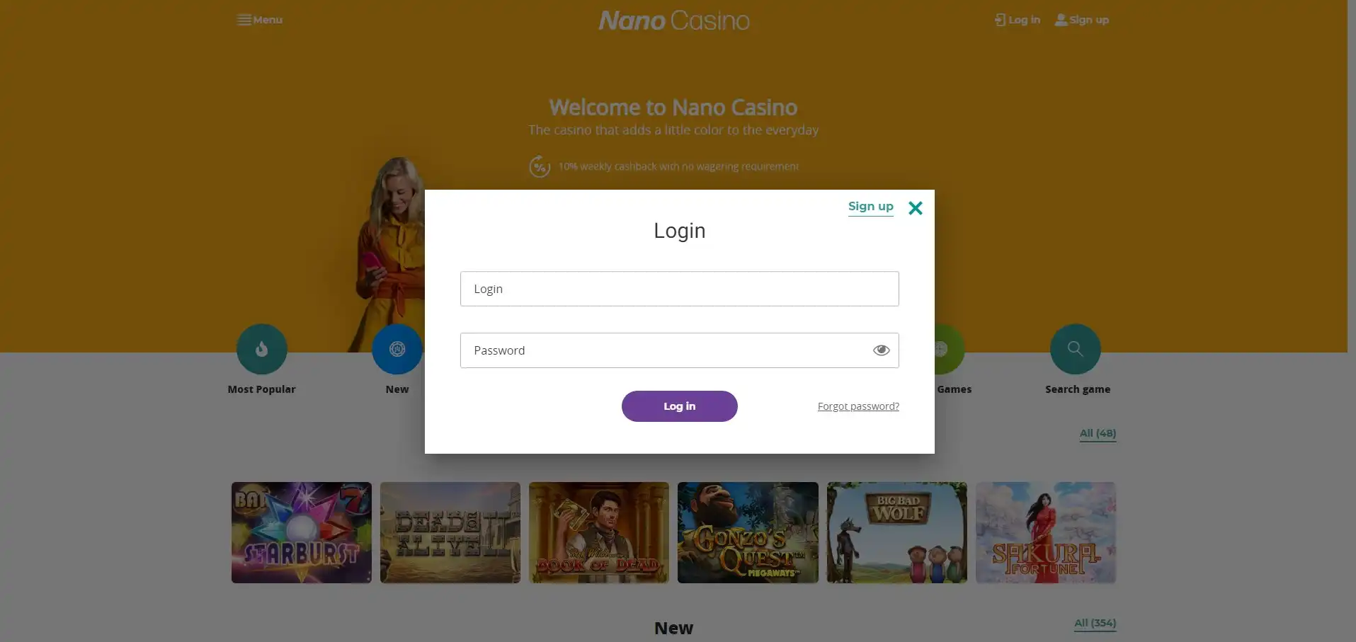Nano Casino Login