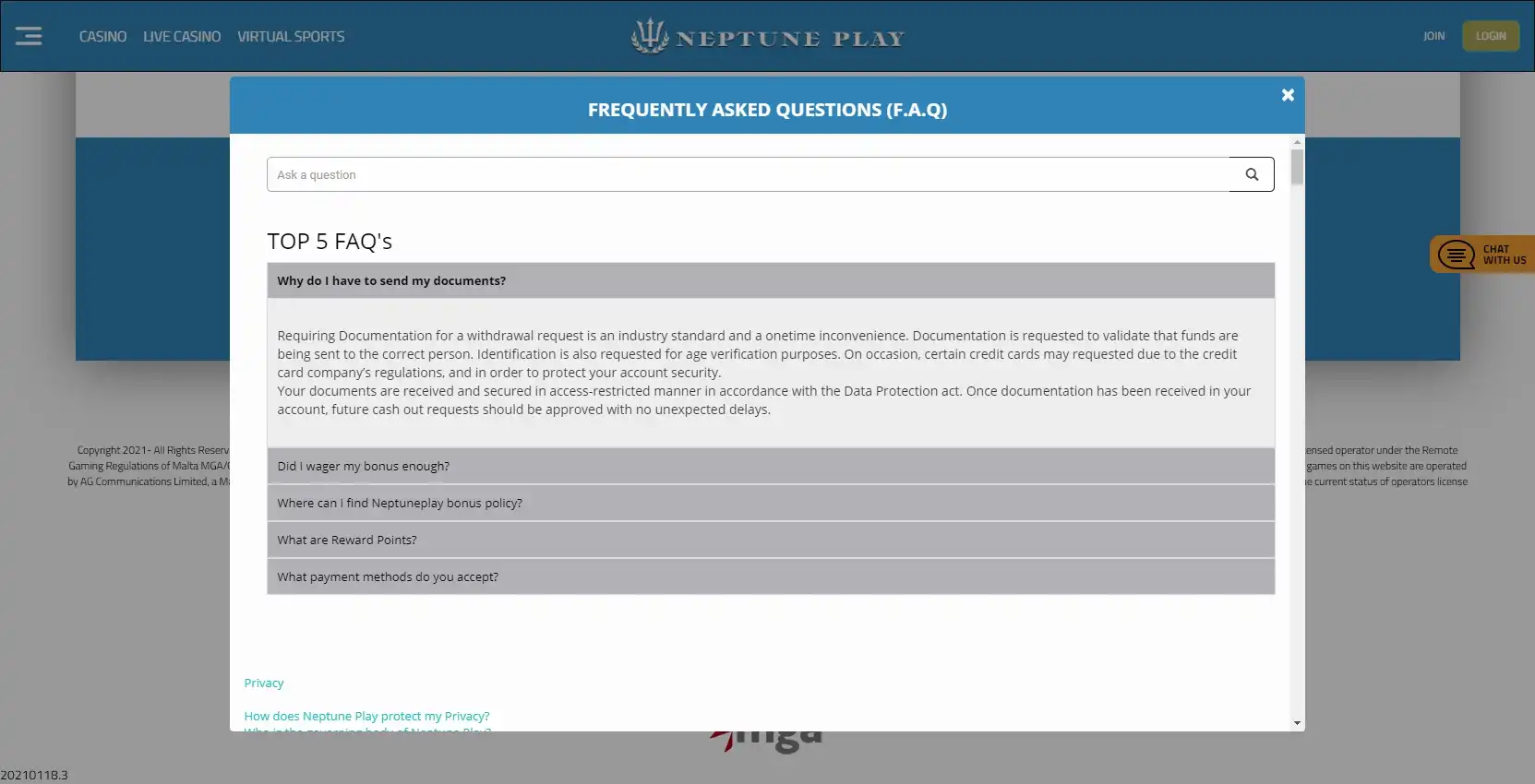 Neptune Play Support
