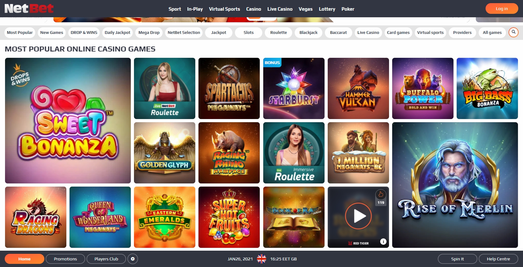 Netbet Casino Games