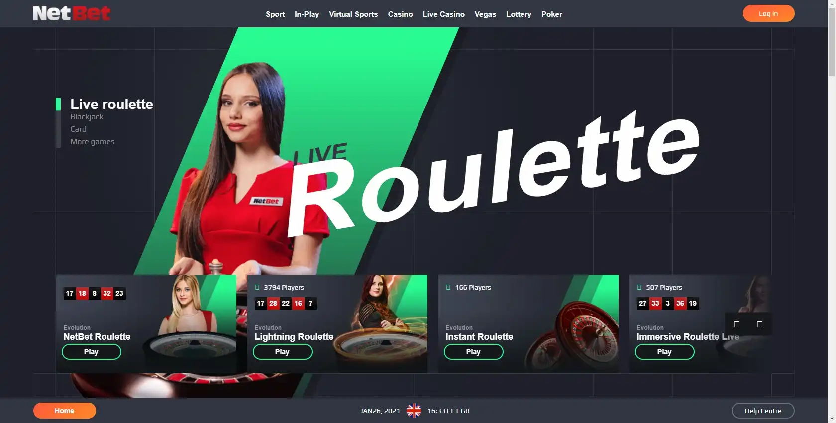 Netbet Casino Live Dealer Games