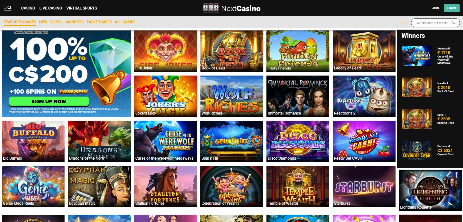 Next Casino Games