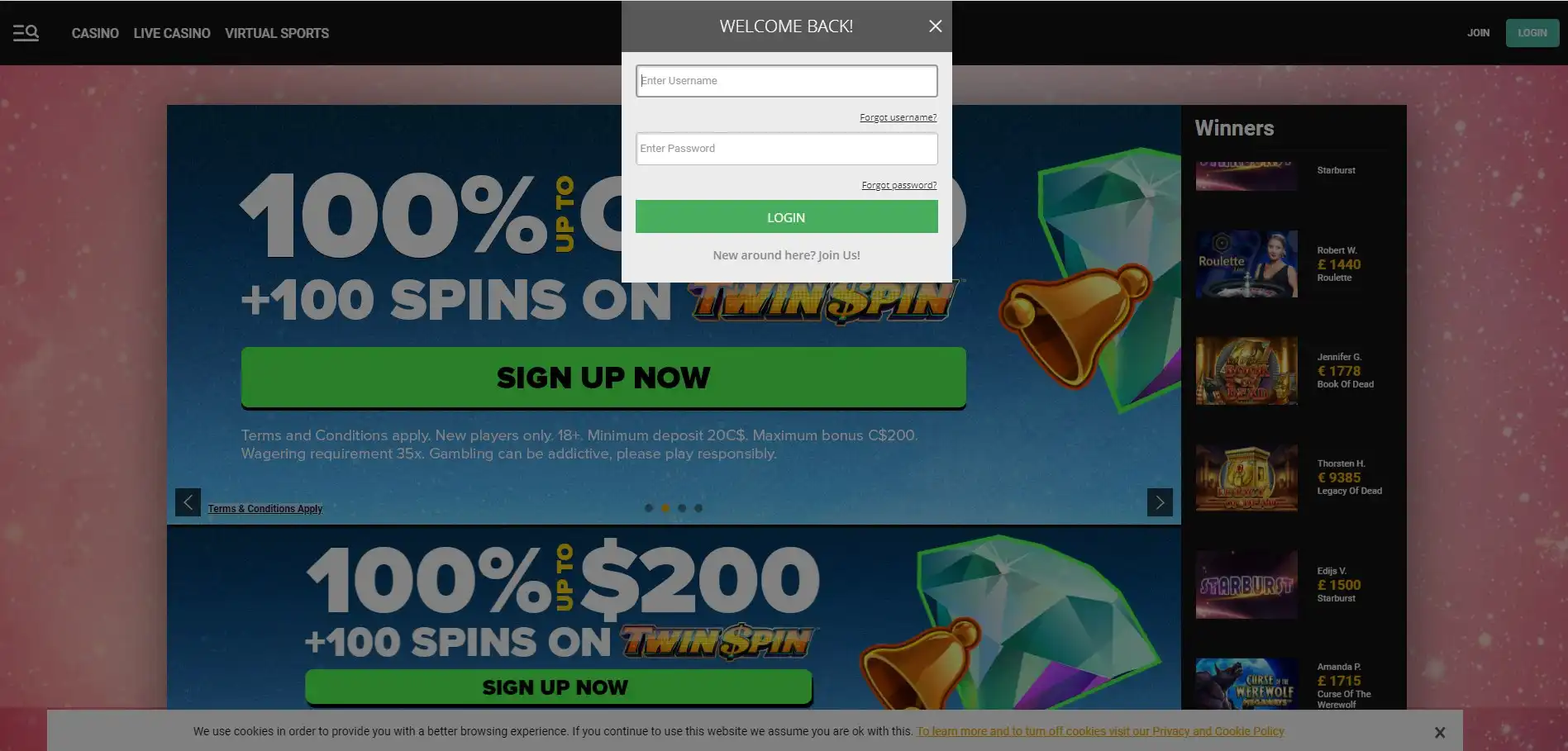 Next Casino Login