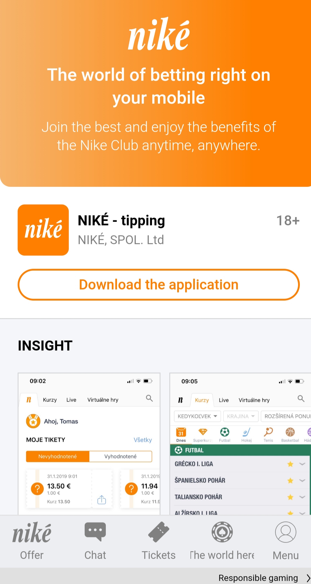Nike Je Tepovanie Casino Mobile App Review