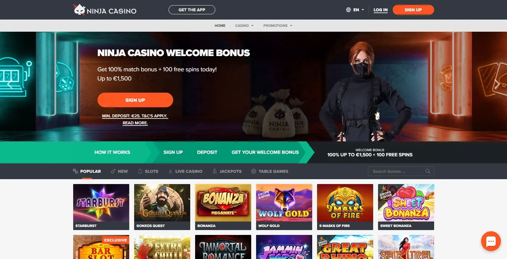 Ninja Casino Review