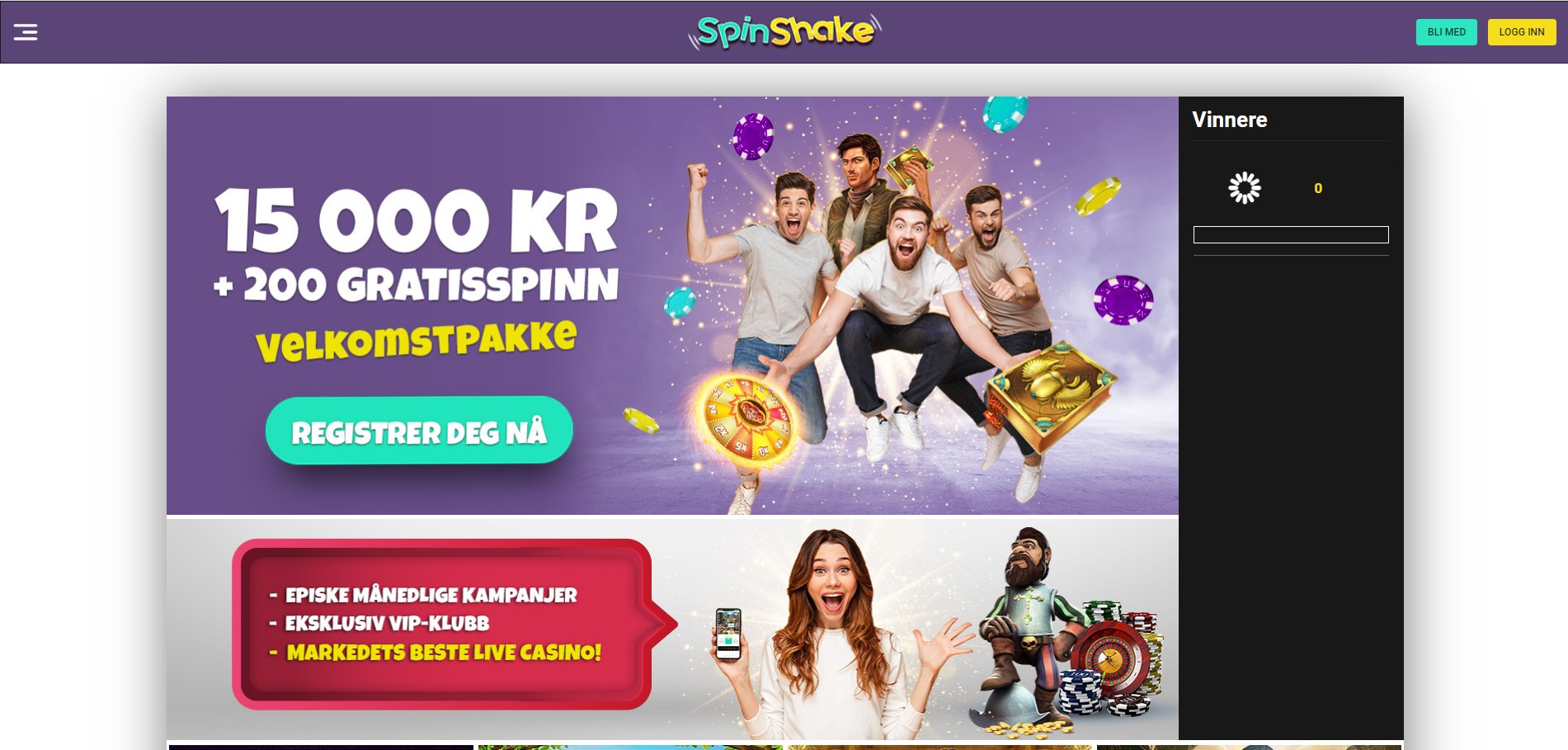 Spin Shake Casino Norway Review