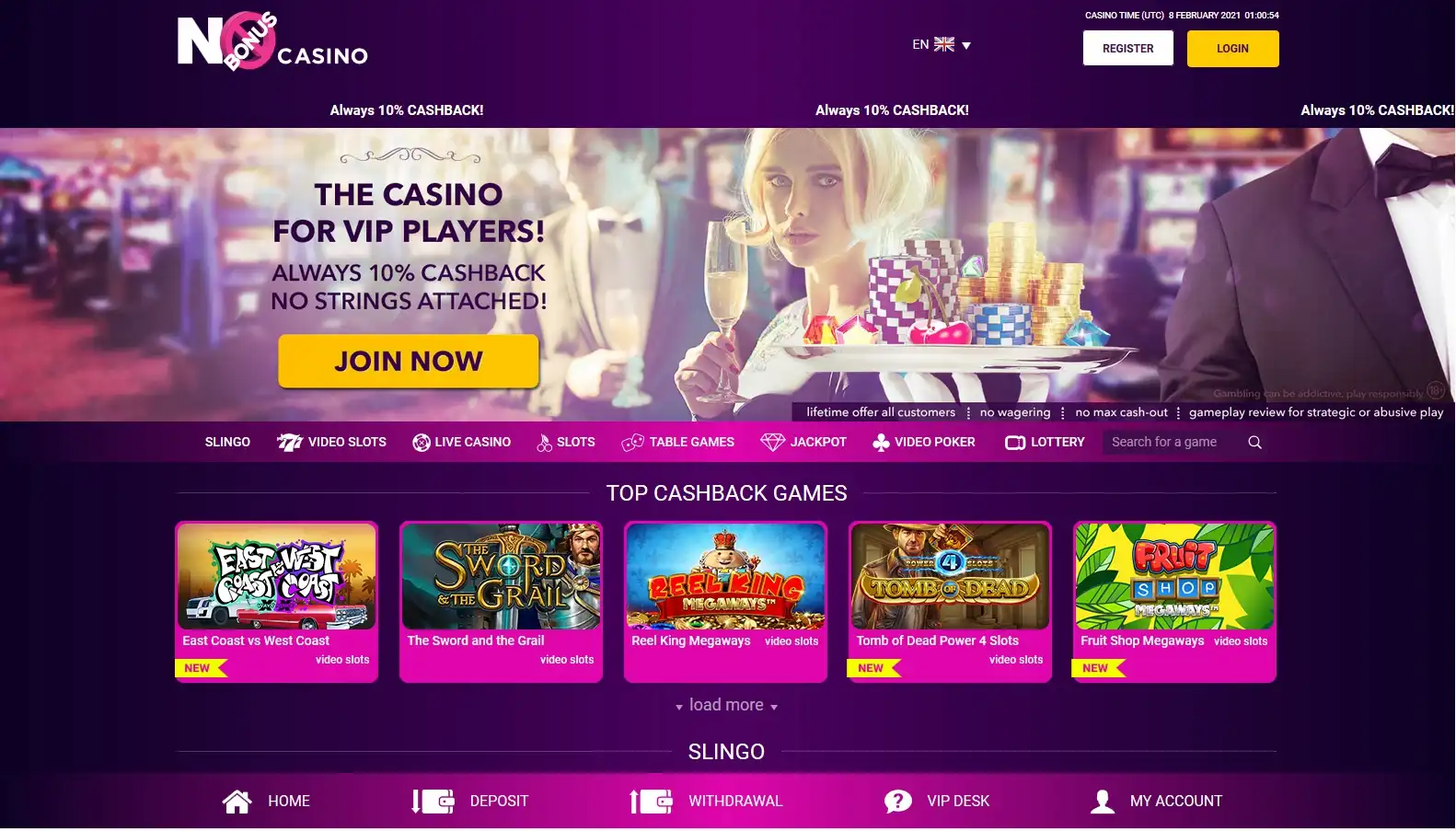 Nobonus Casino Review