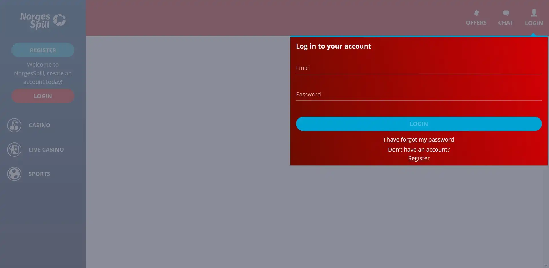 Norgesspill Casino Login