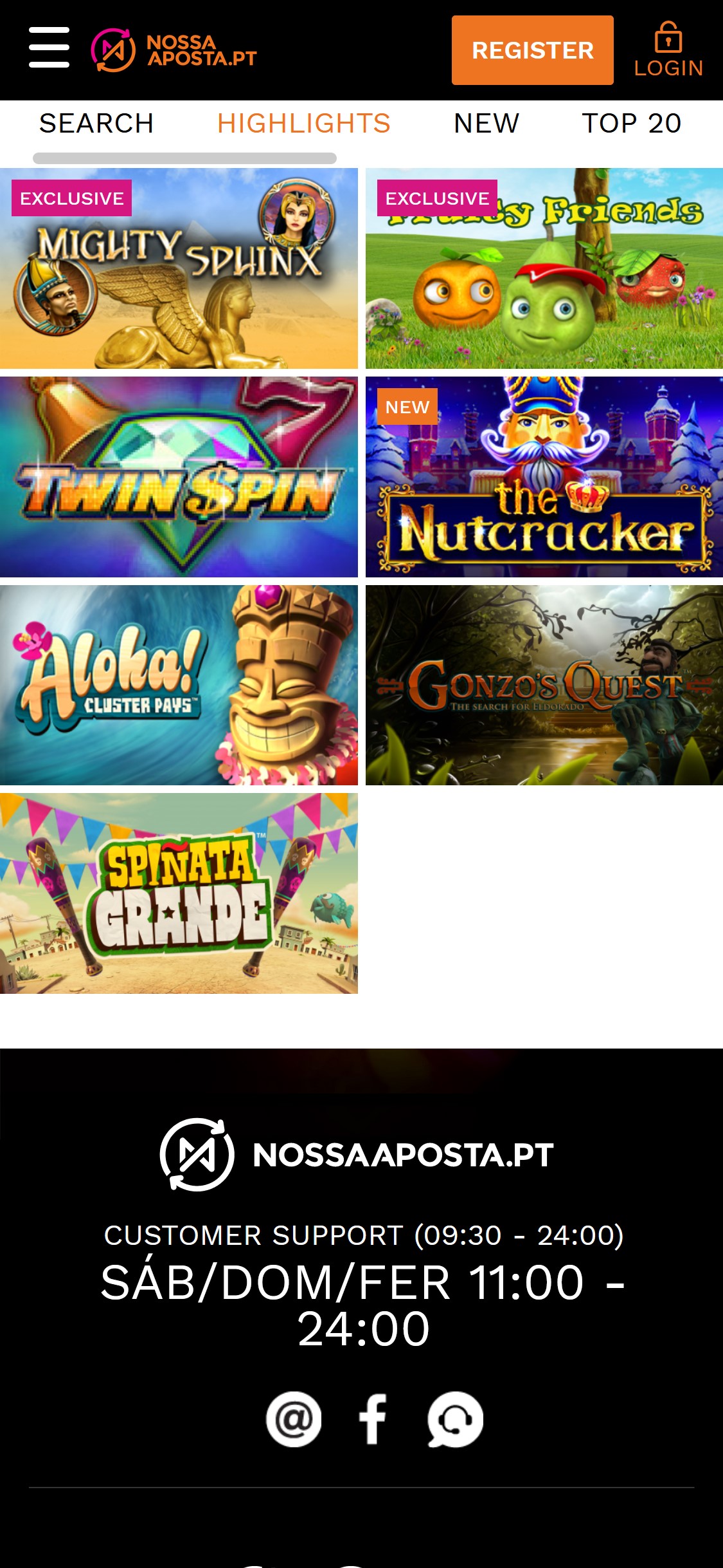 Nossaaposta Casino Mobile Games Review