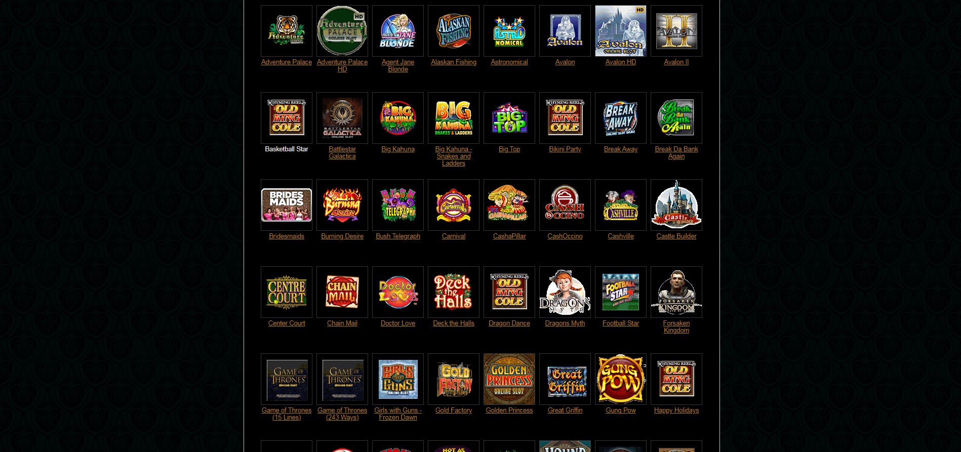 Nostalgia Casino Games