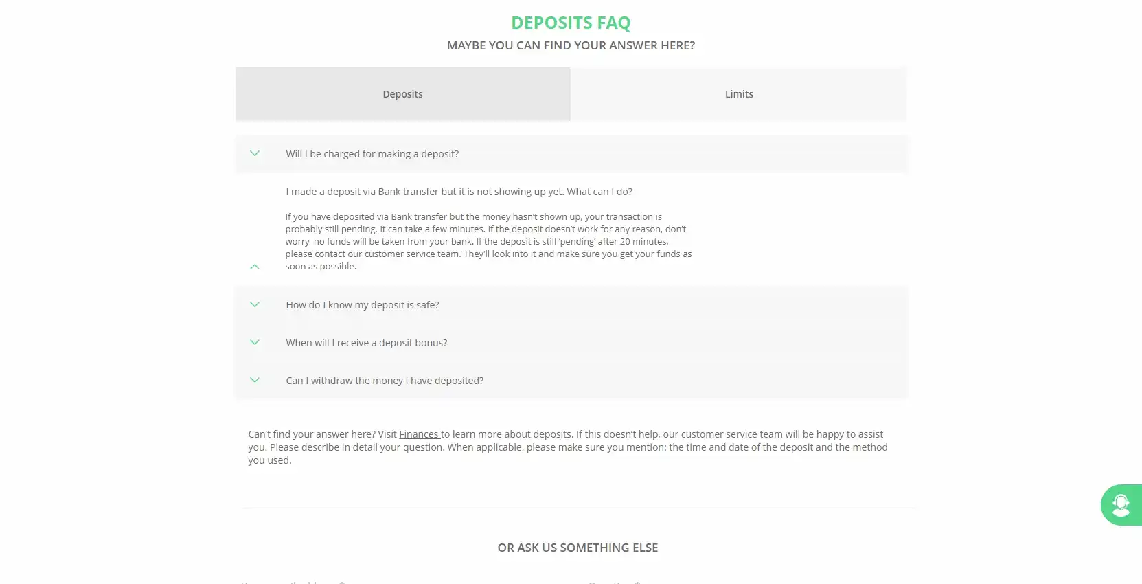 One Casino Payment Methods