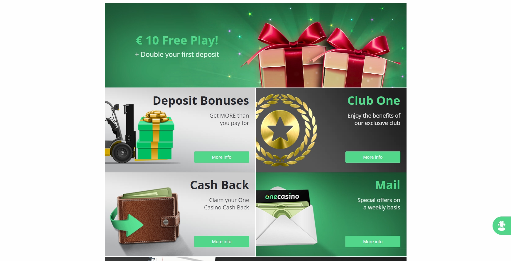 One Casino No Deposit Bonus