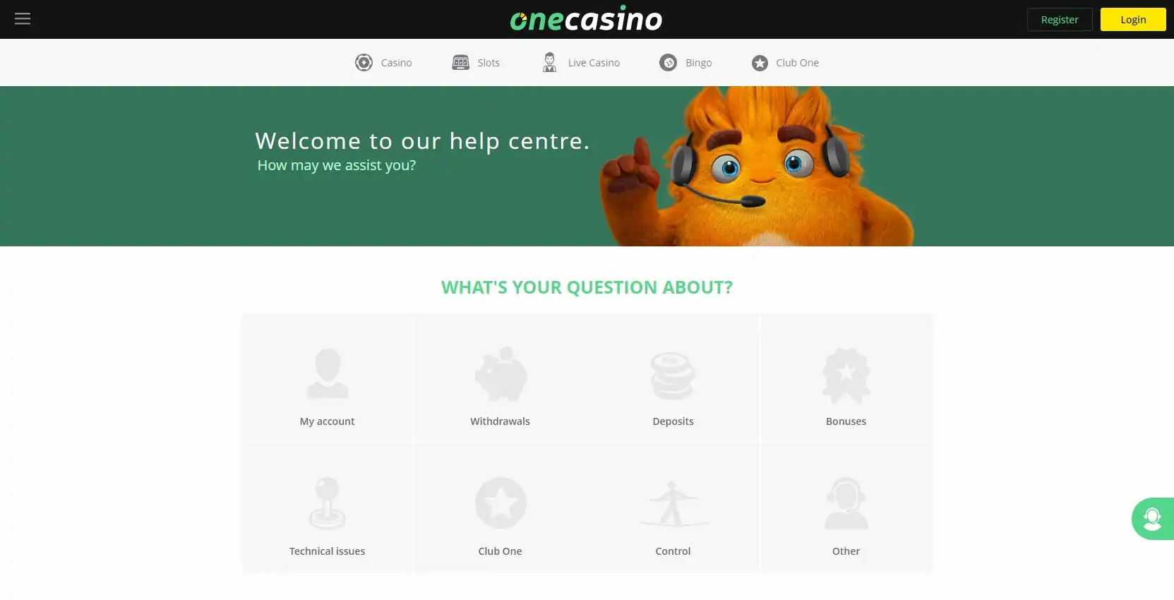 One Casino Support