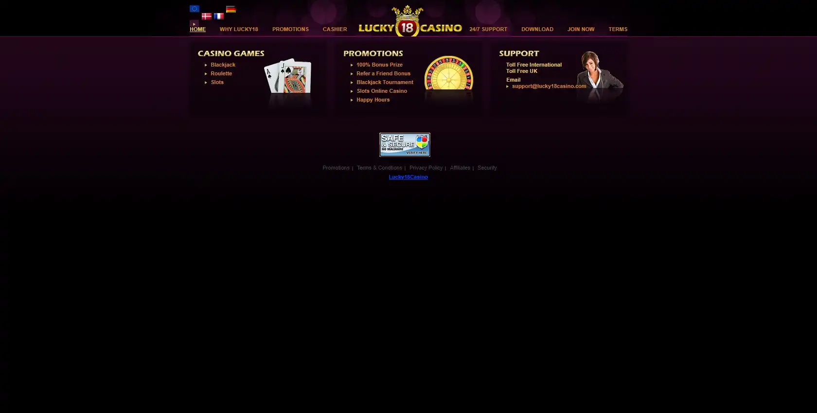 Lucky 18 Casino Review