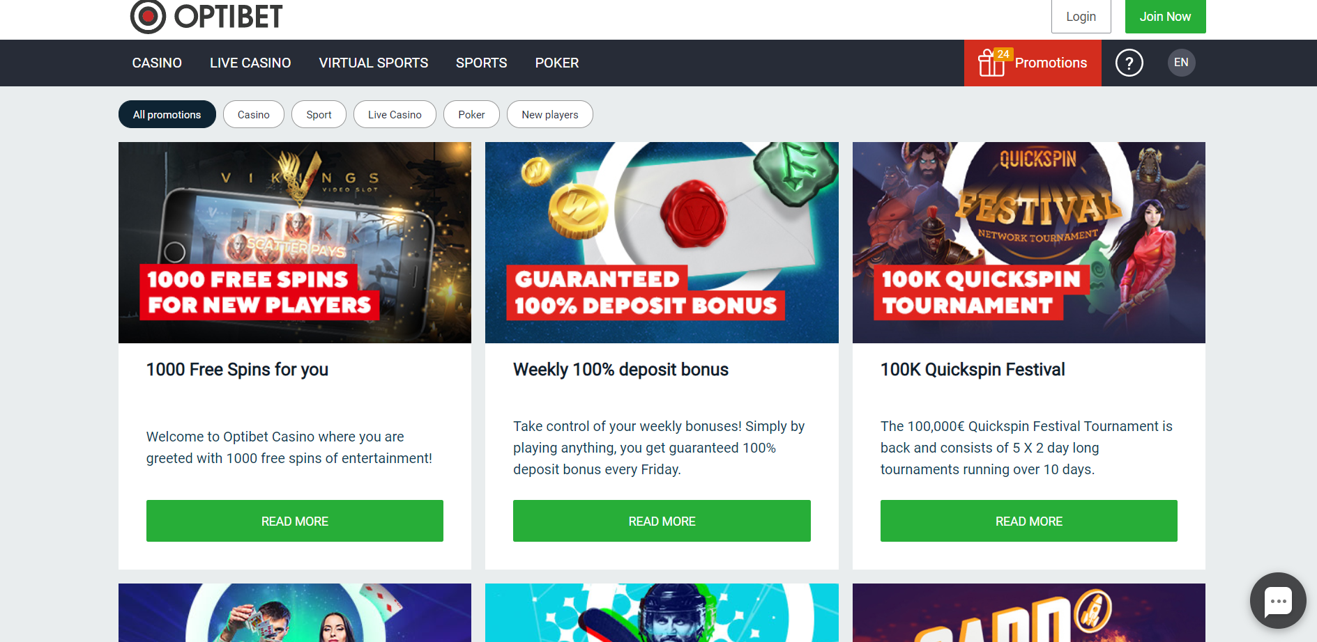 OptiBet Casino No Deposit Bonus