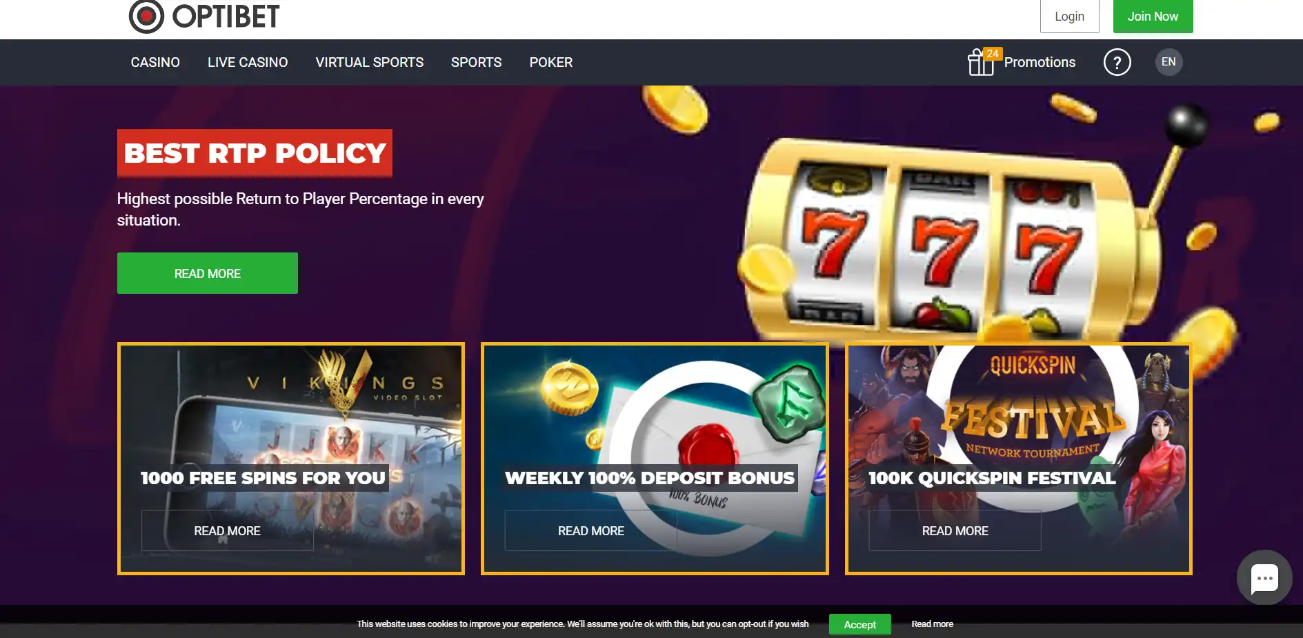 OptiBet Casino Review