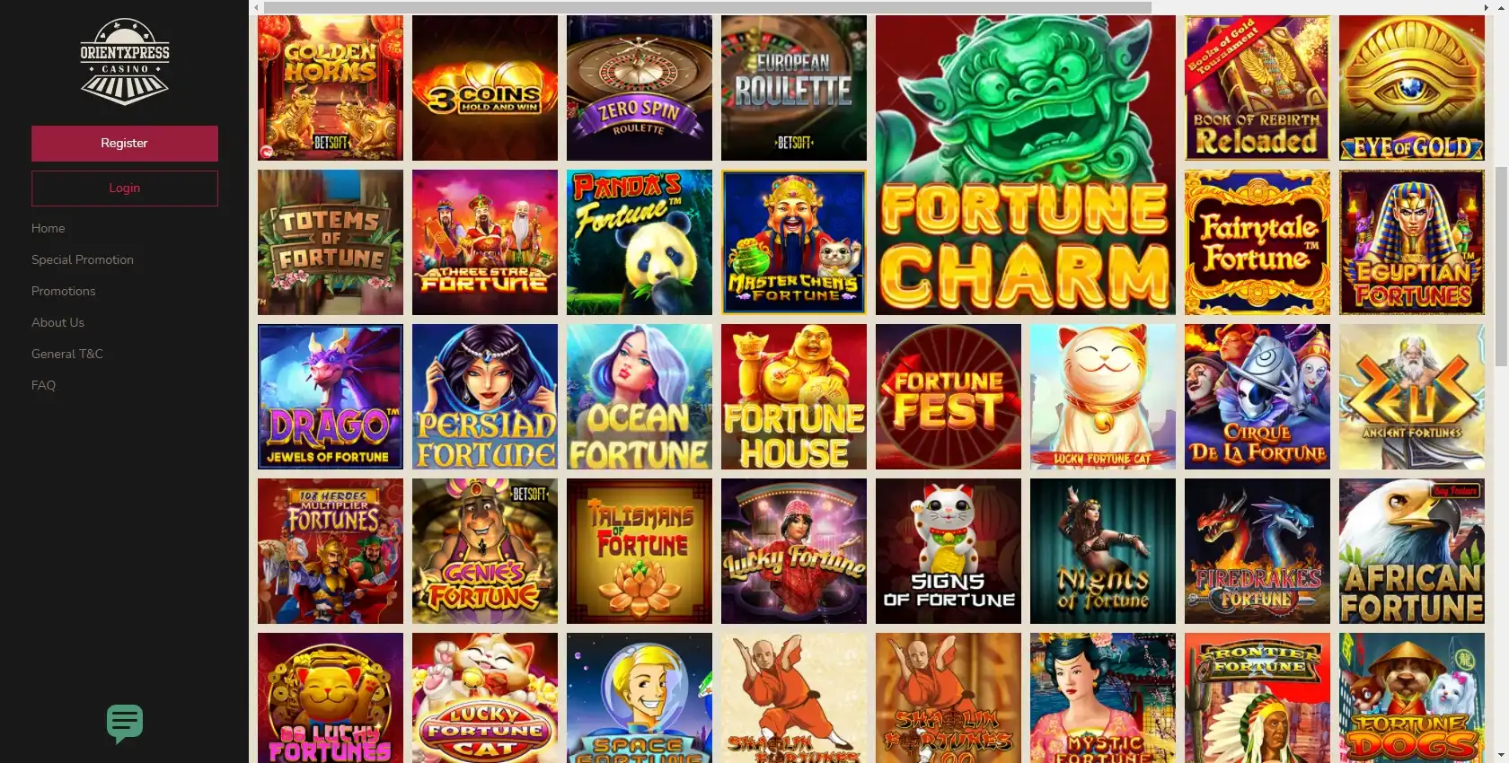 Orient Xpress Casino Games