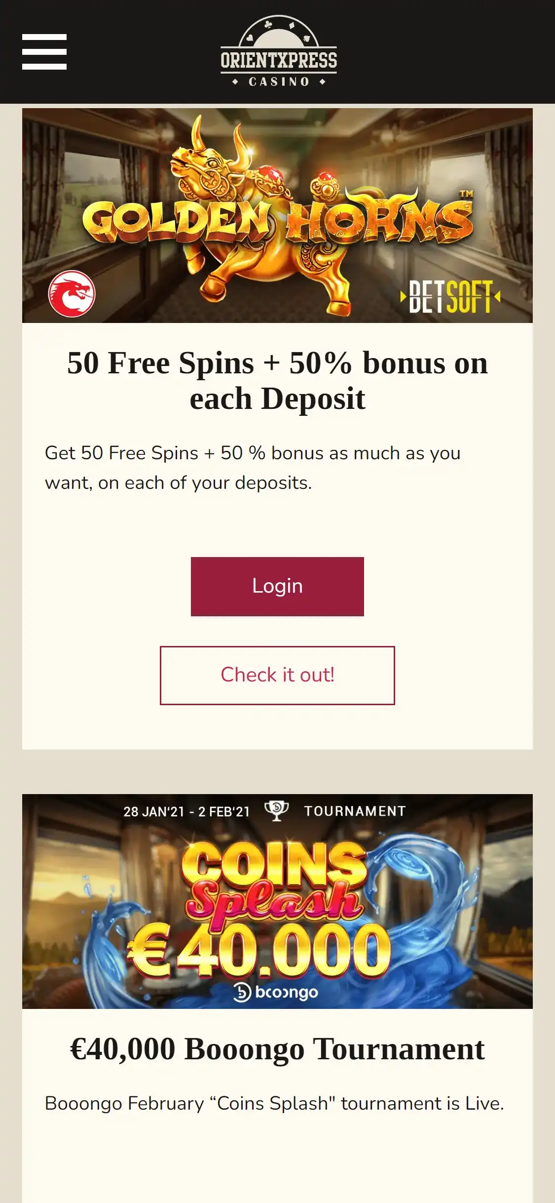Orient Xpress Casino Mobile No Deposit Bonus Review