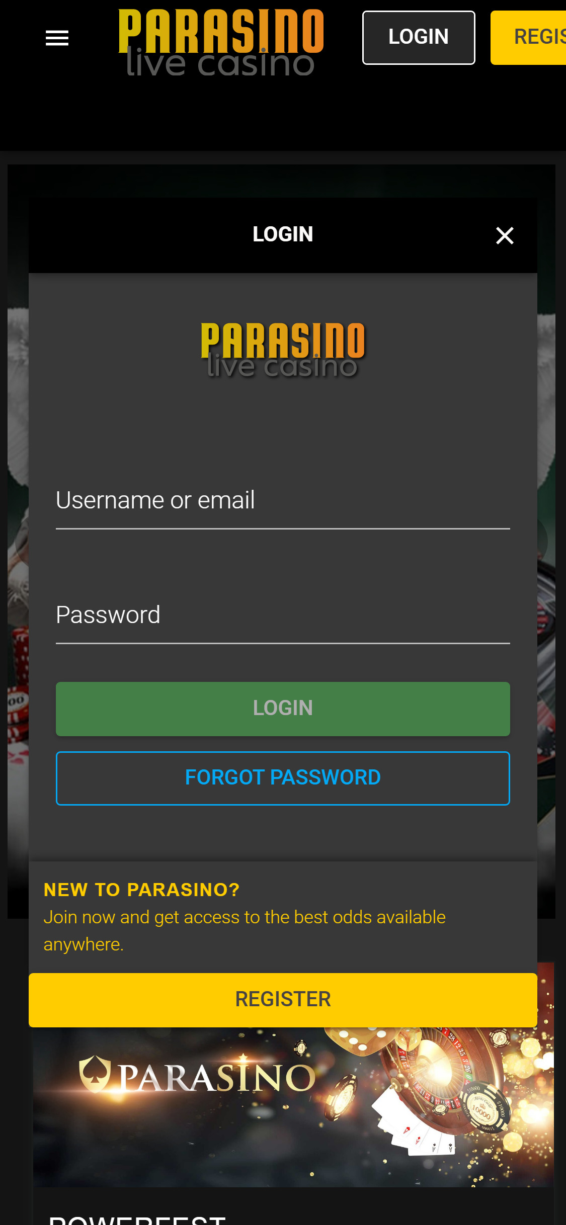 Parasino Casino Mobile Login Review