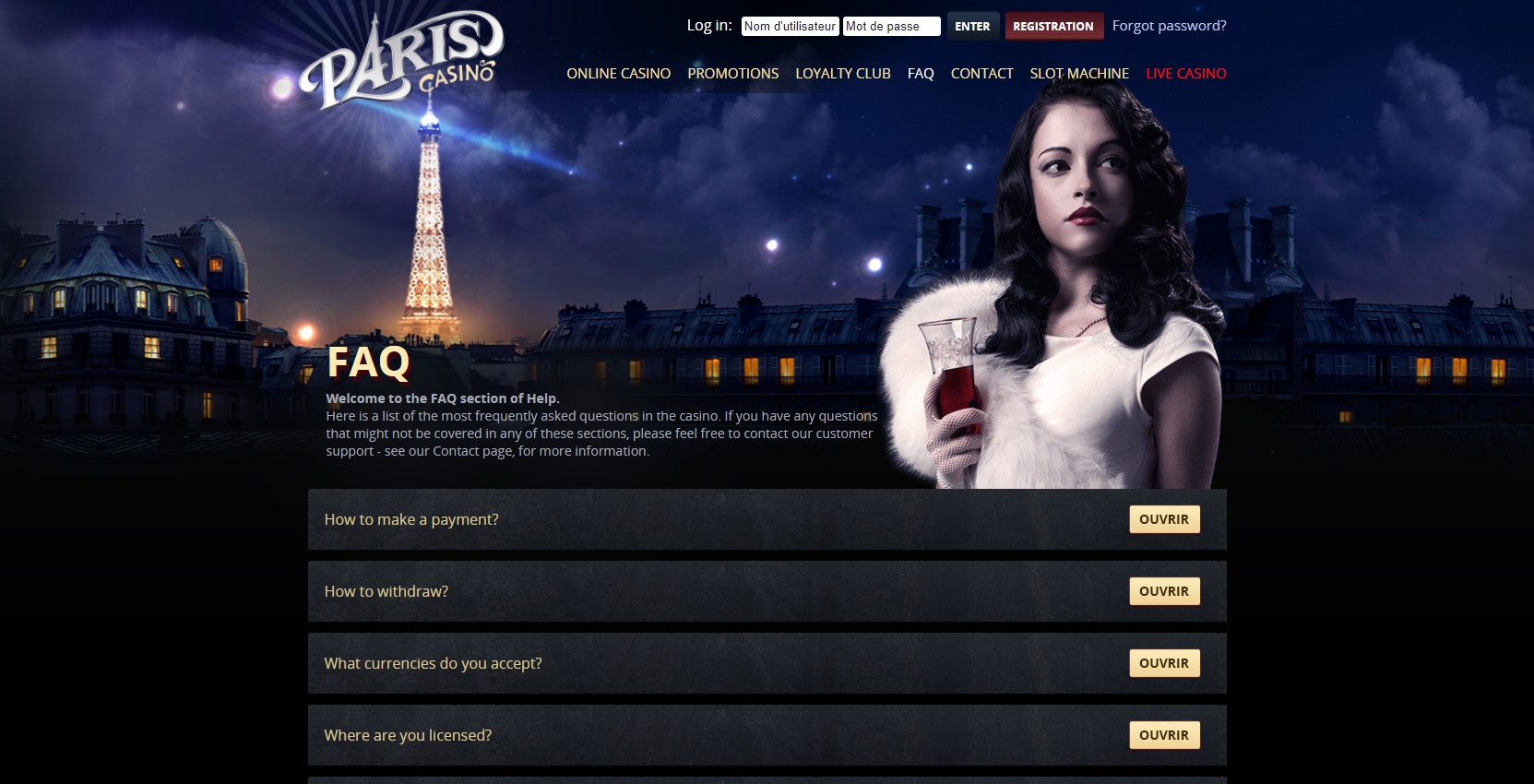 pari casino online