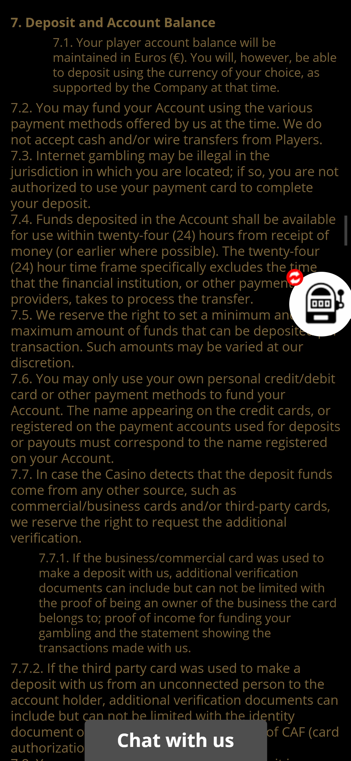 Park Lane Casino Mobile Payment Methods Review