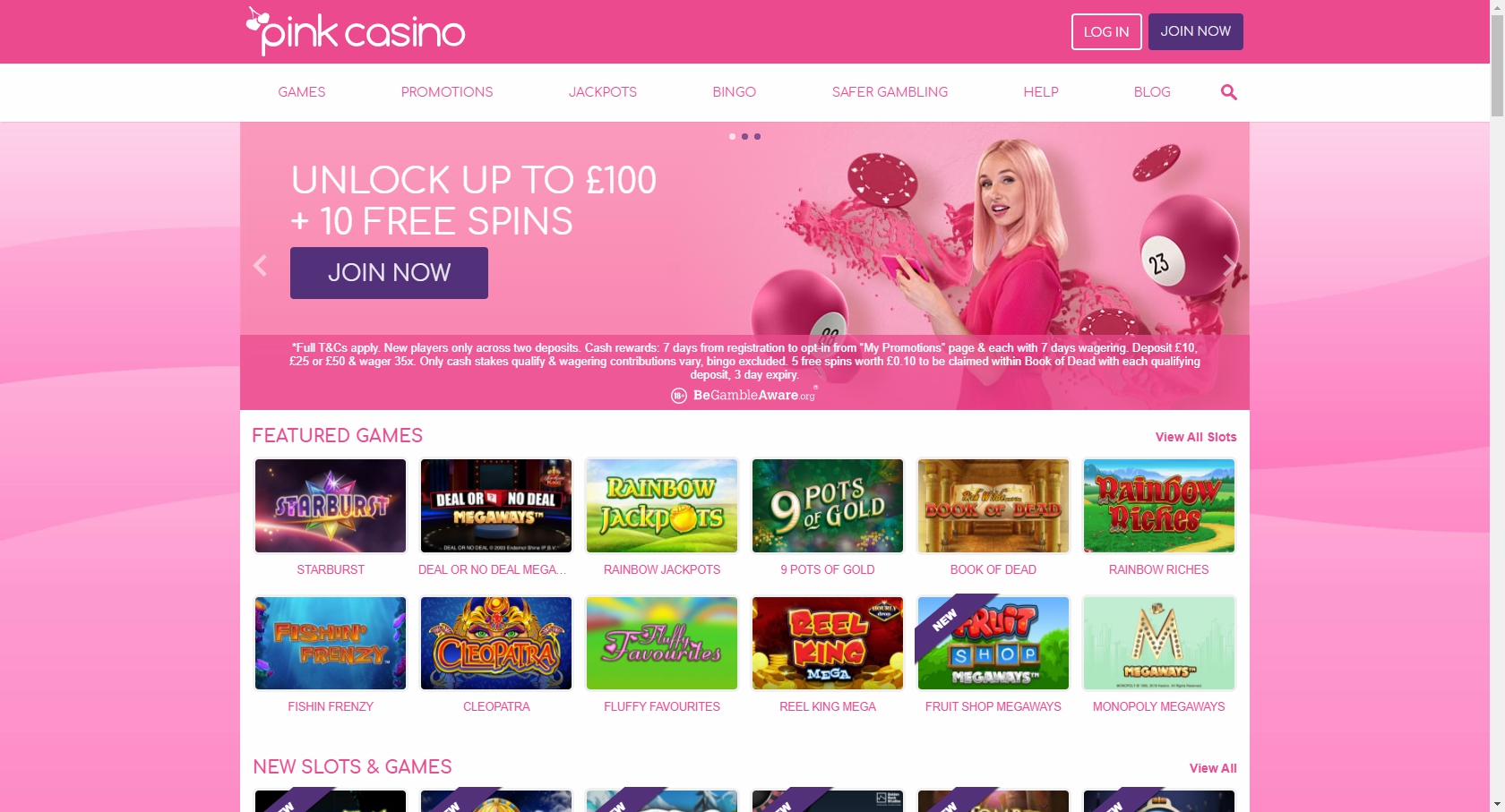 Pink Casino UK Review
