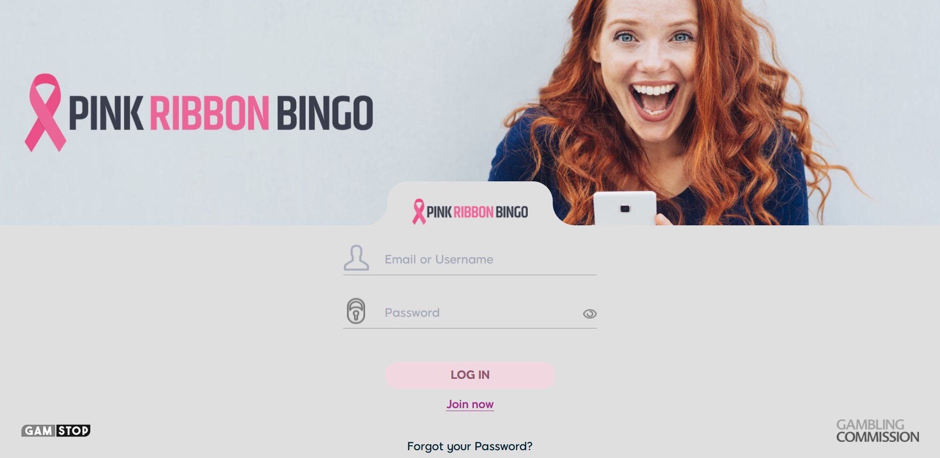 Pink Ribbon Bingo Casino Login