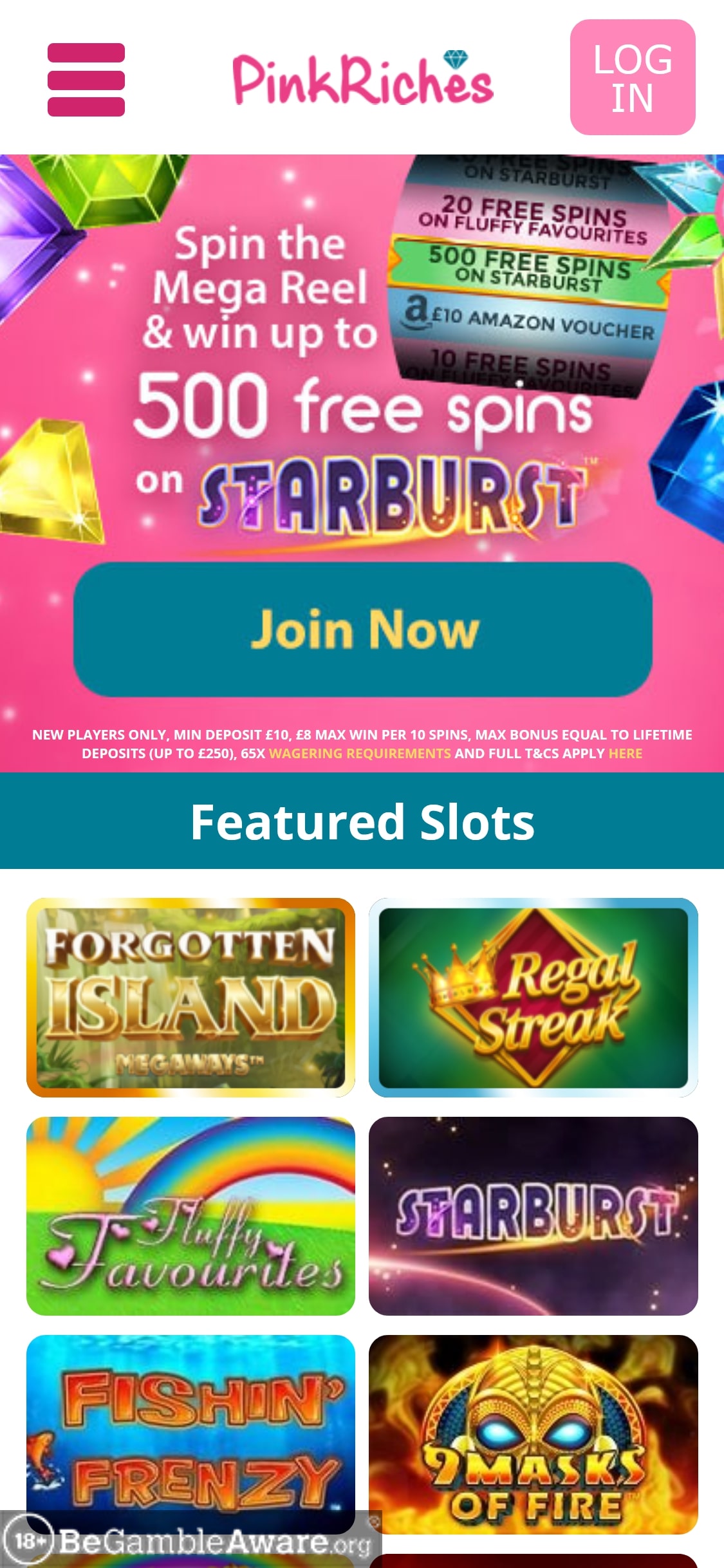 Pink Riches Casino Mobile Review