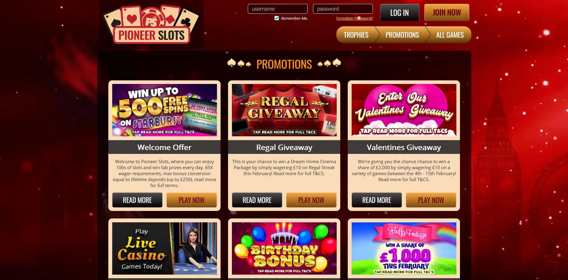 Pioneer Slots Casino No Deposit Bonus