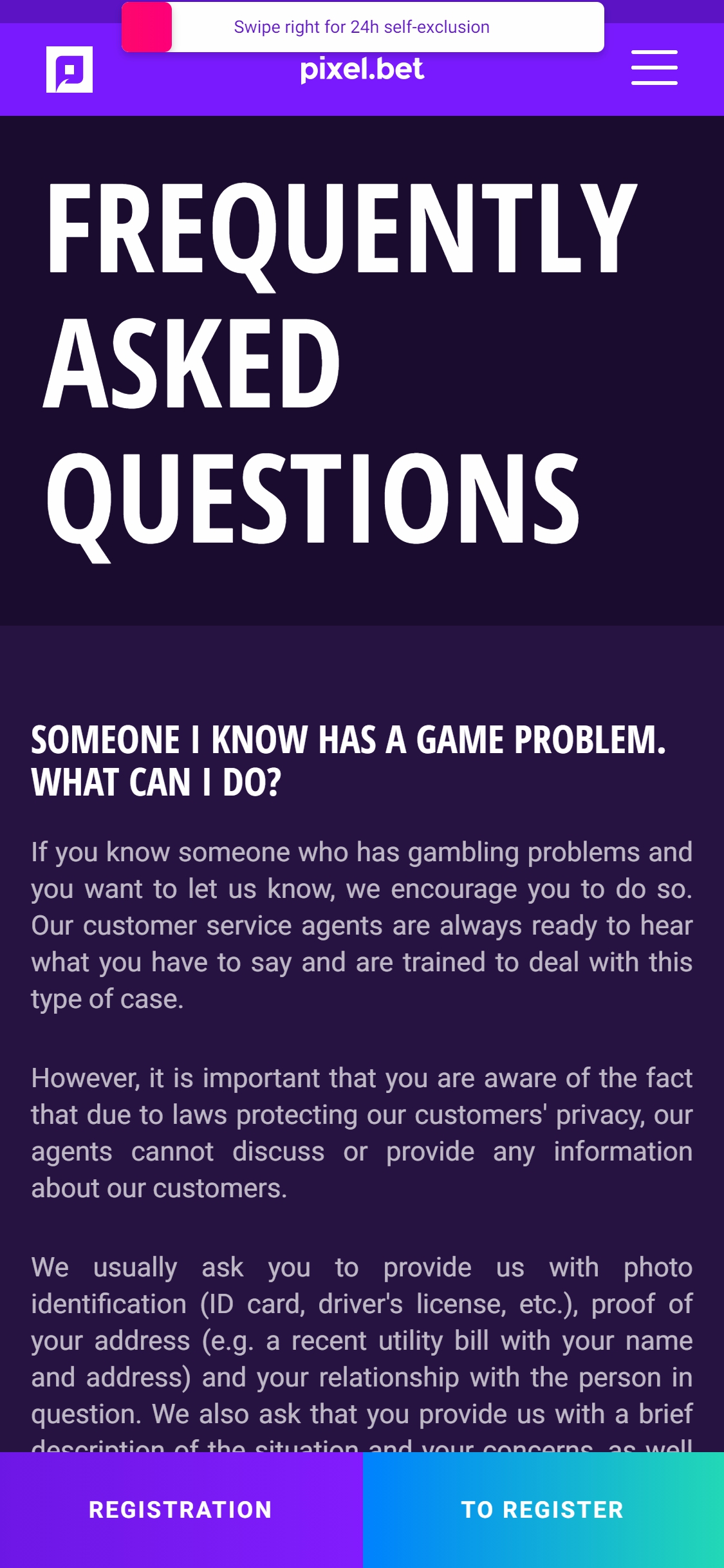 Pixel.bet Casino Mobile Support Review