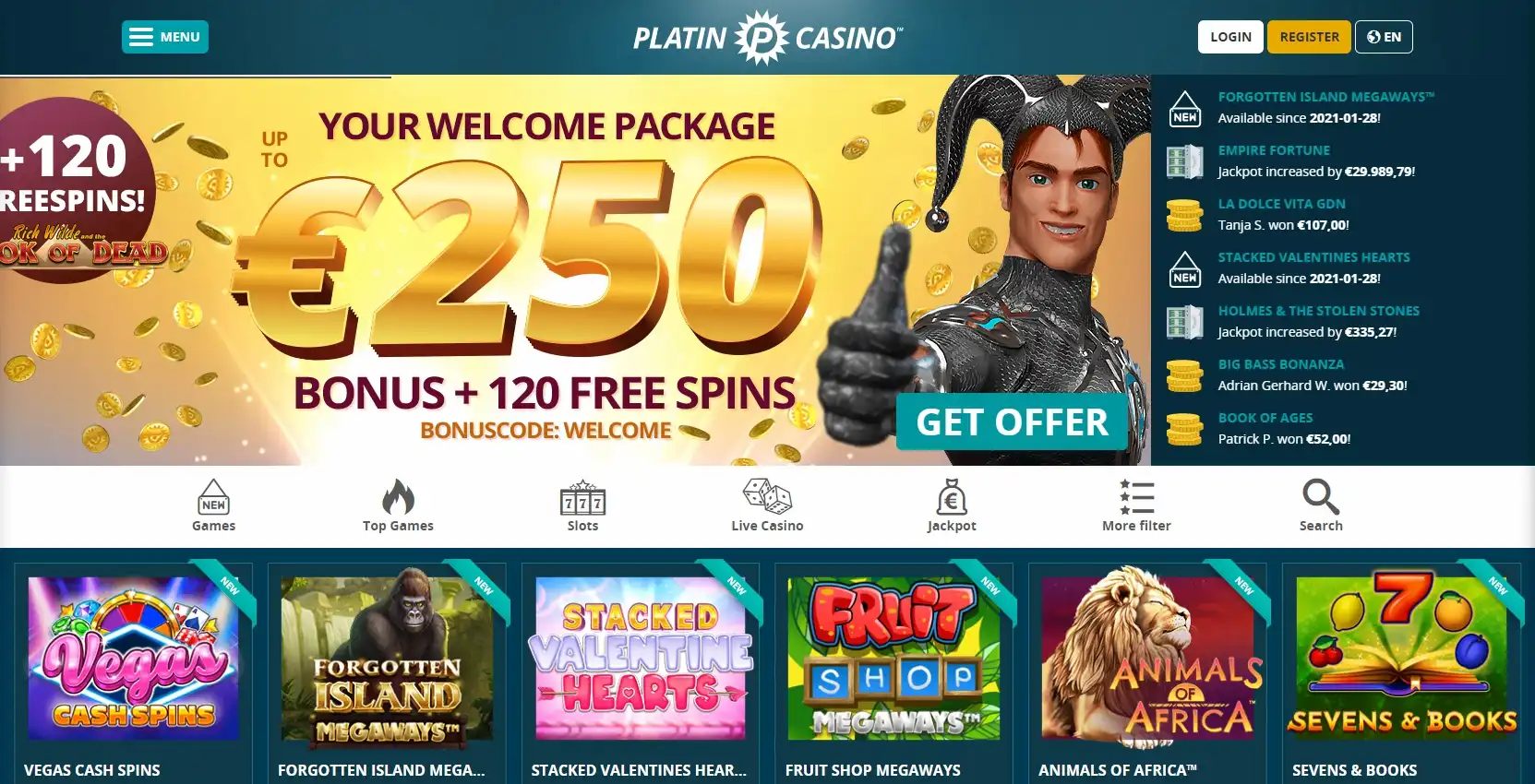 Platin Casino Review