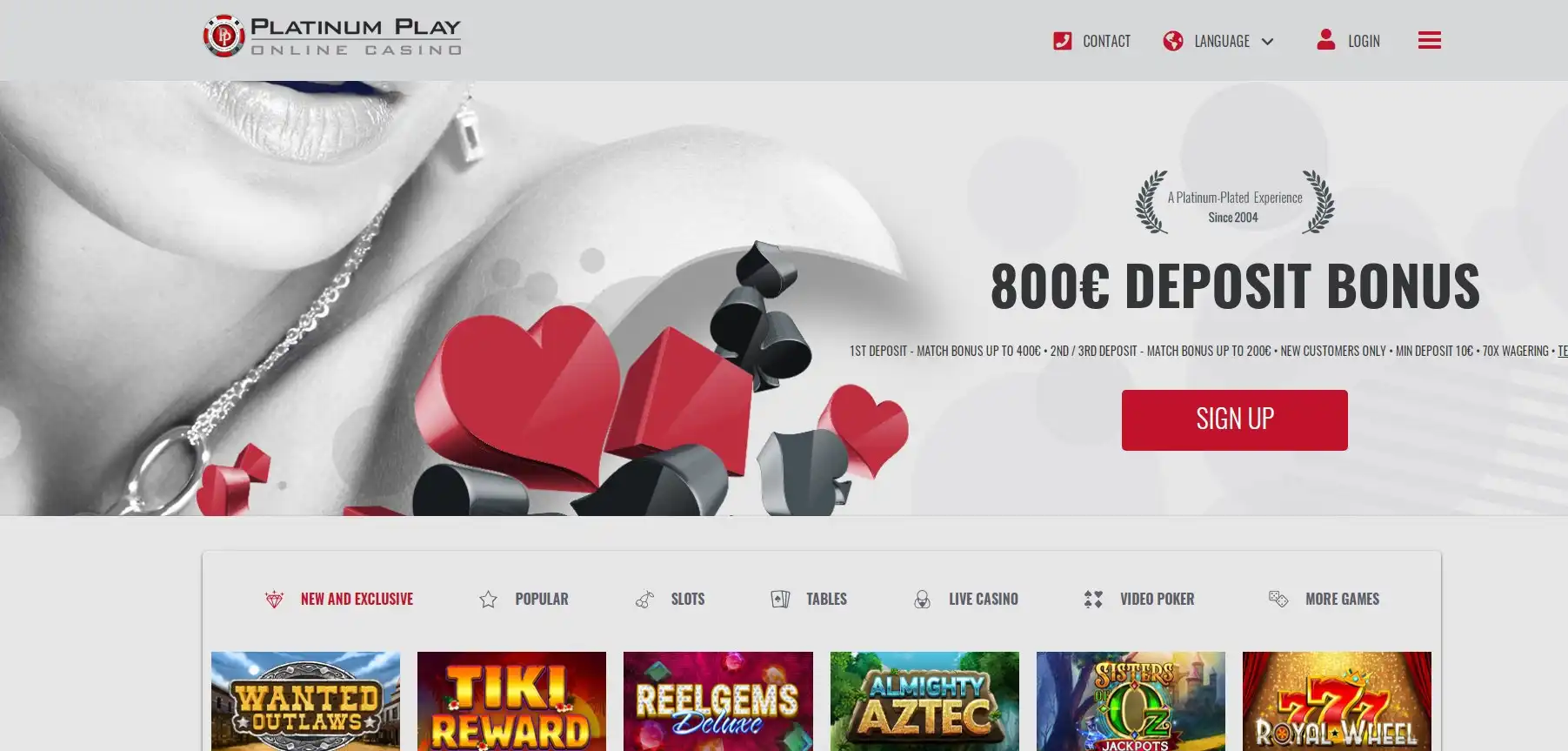 Platinum Play Casino Review