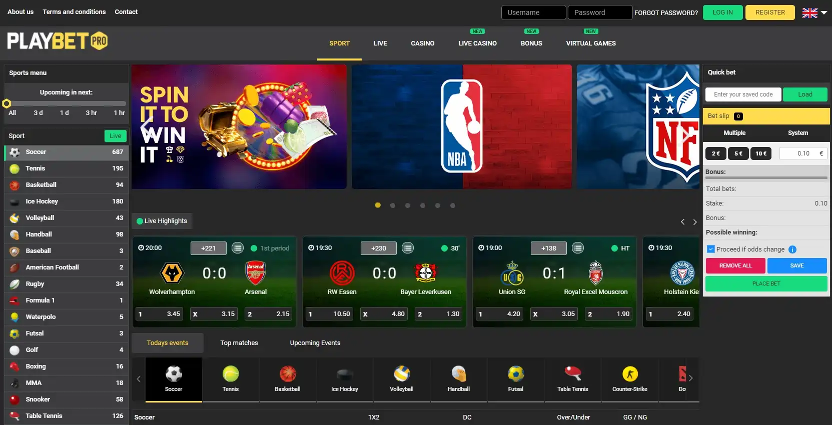 Play Bet Pro Casino Review