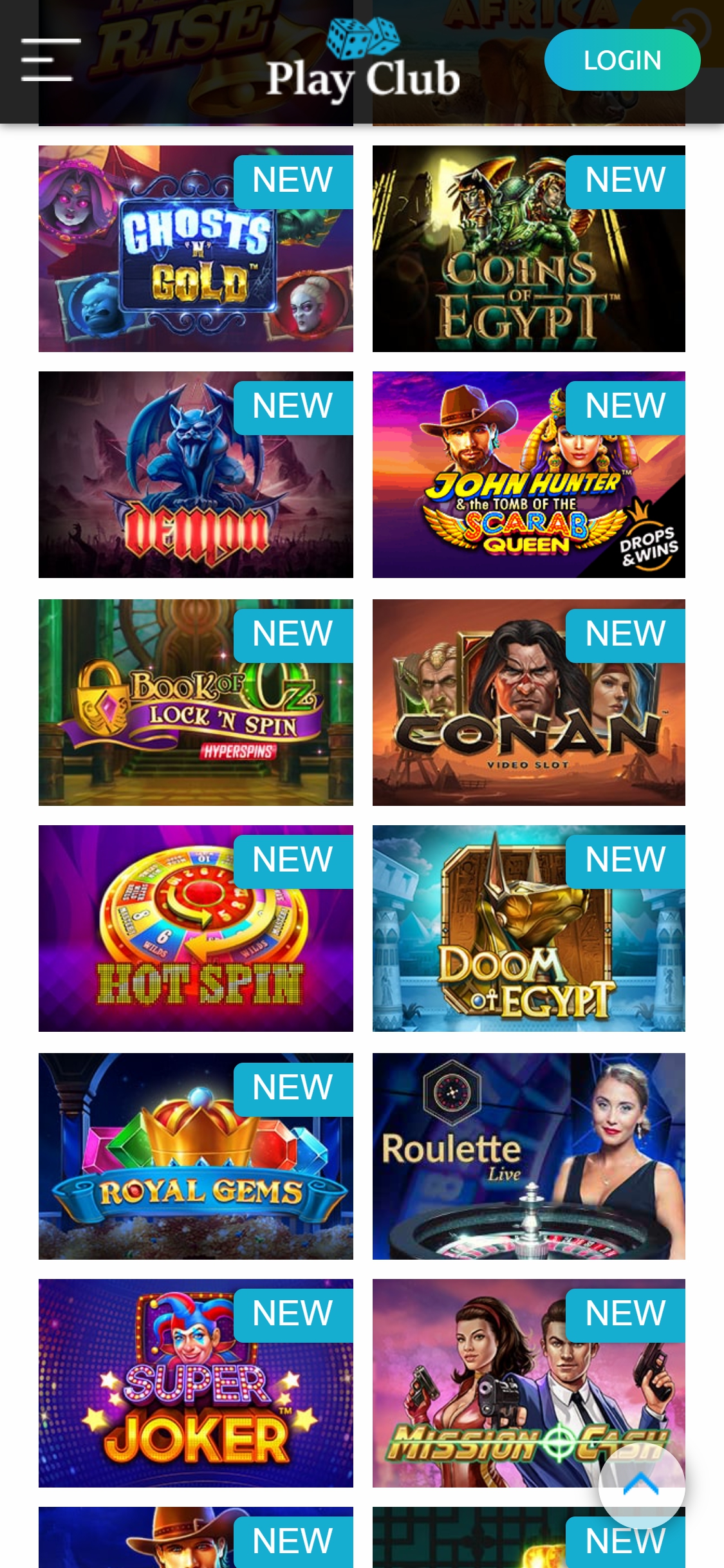 Play Club Casino Mobile Games Review