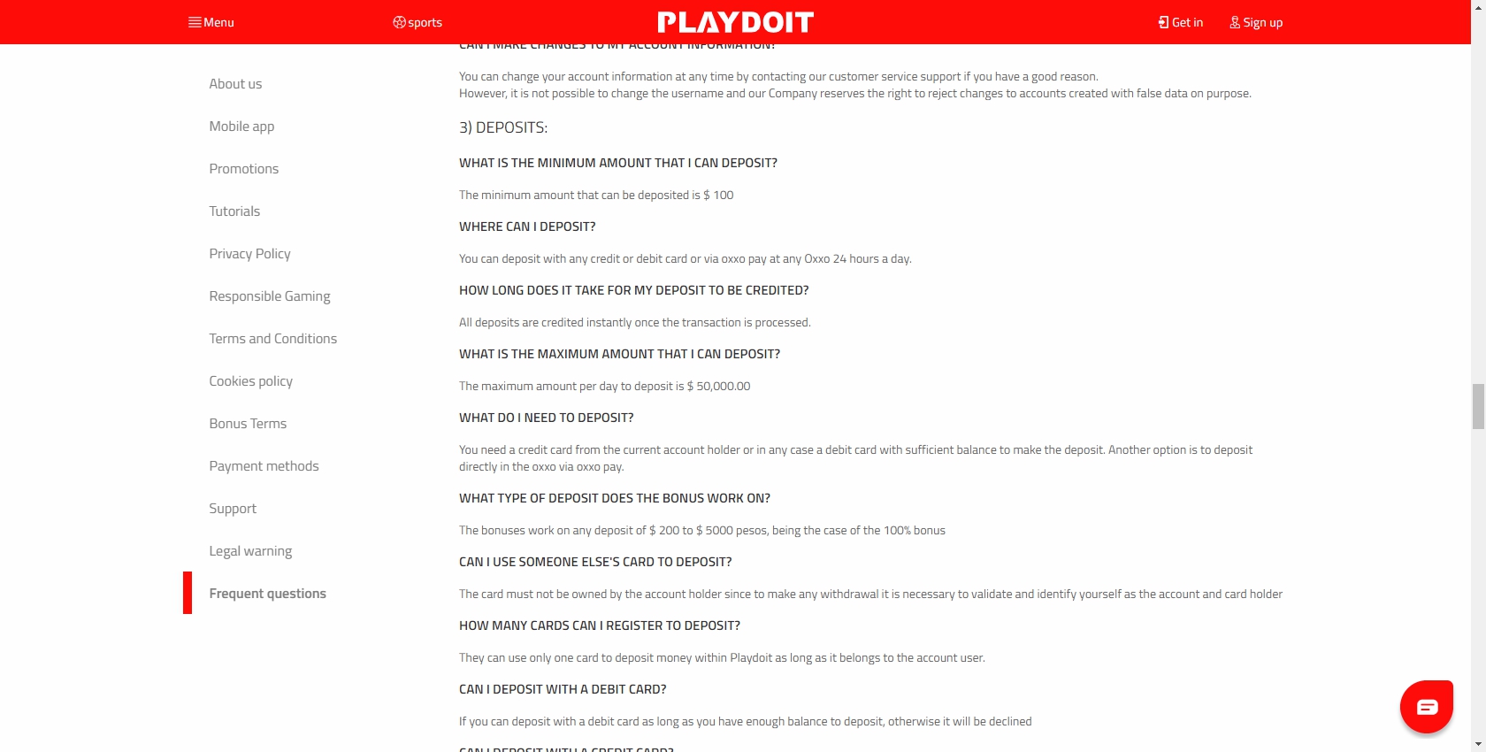 Play Do It Casino Payment Methods