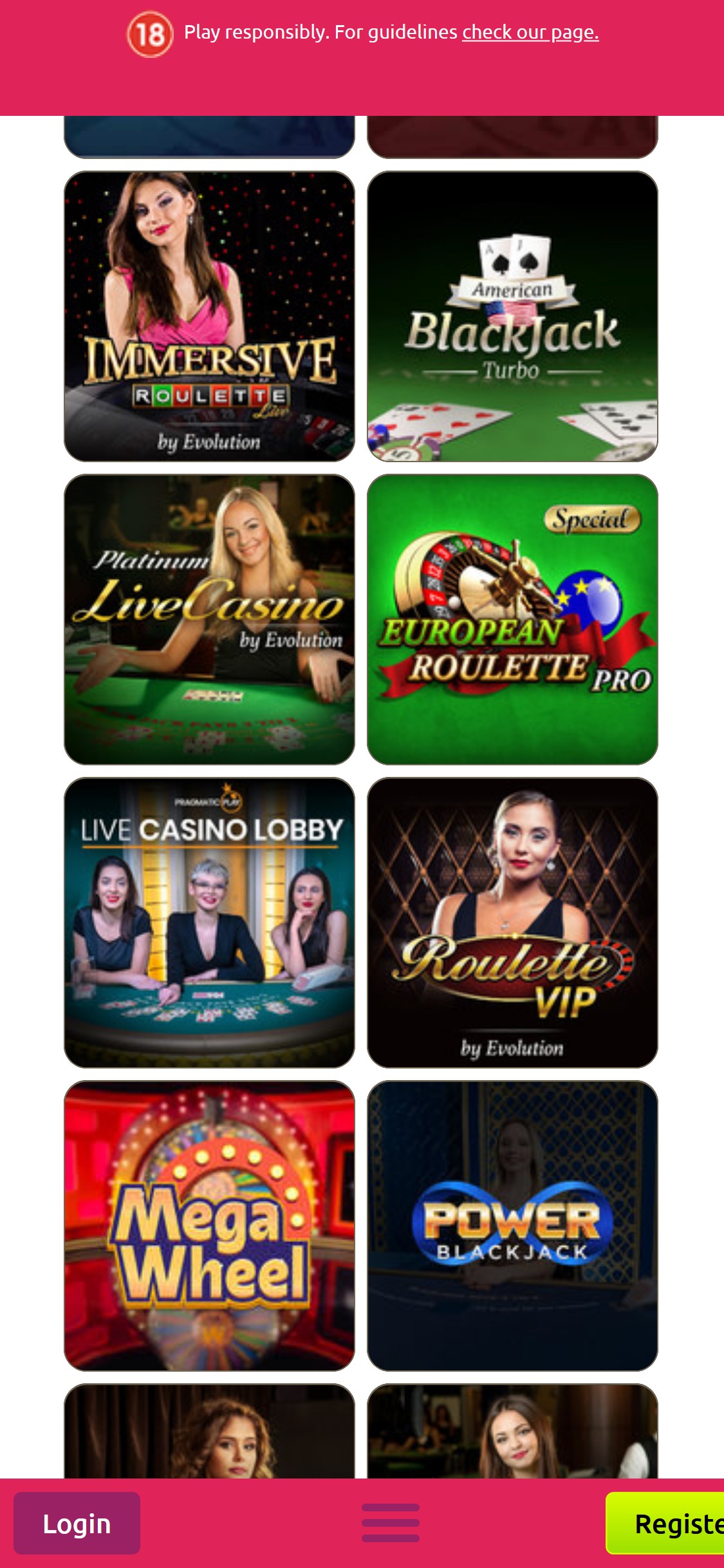 Play Kasino Mobile Live Dealer Games Review