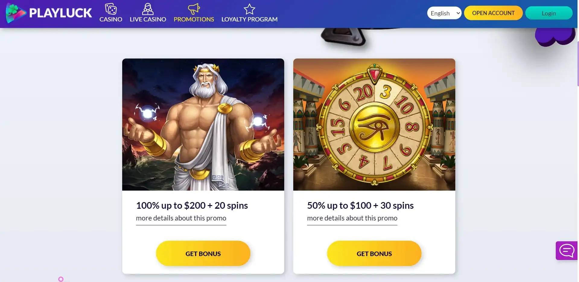 Playluck Casino No Deposit Bonus